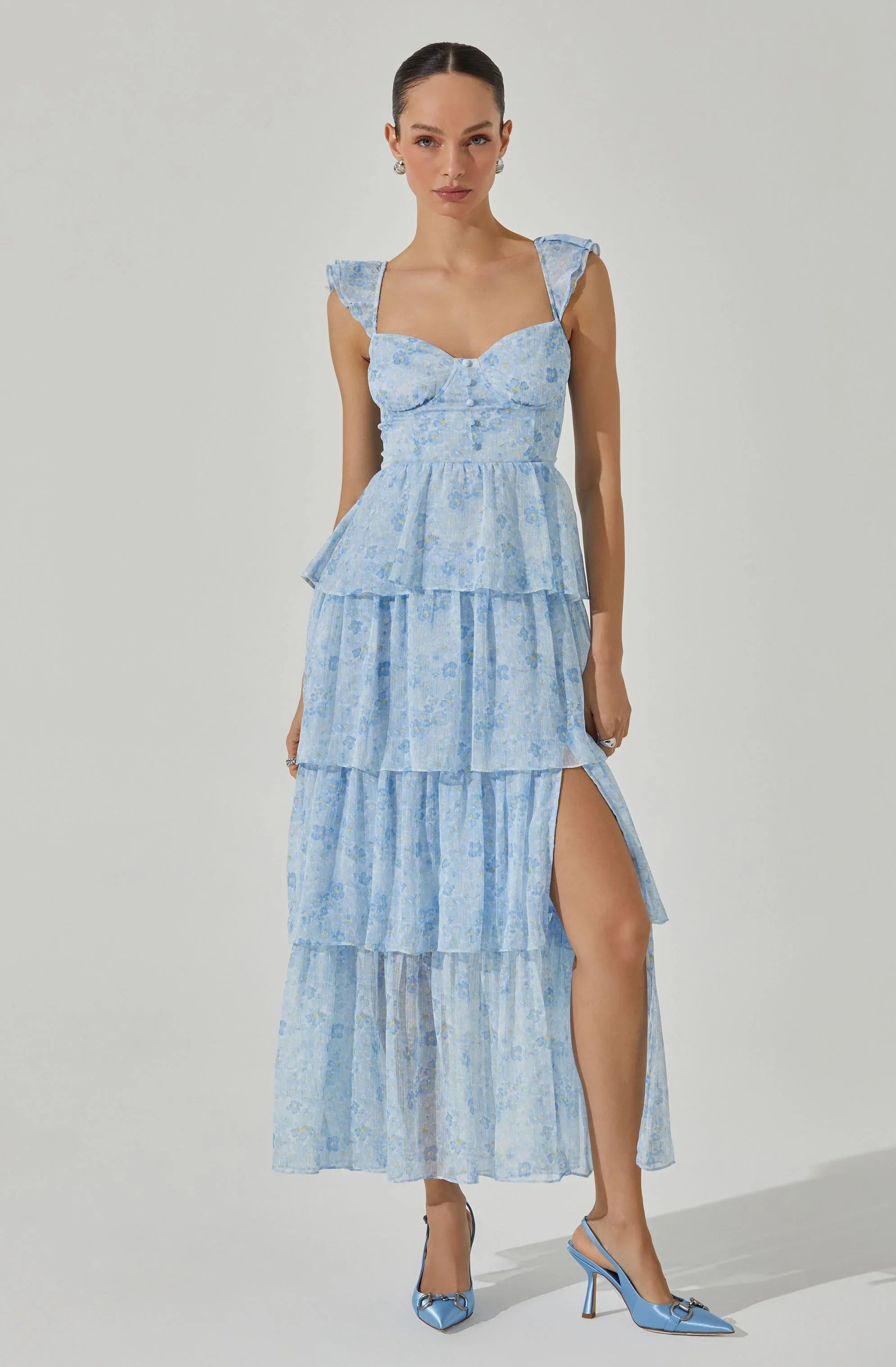 Lbruh Midsummer Floral Tiered Maxi Dress