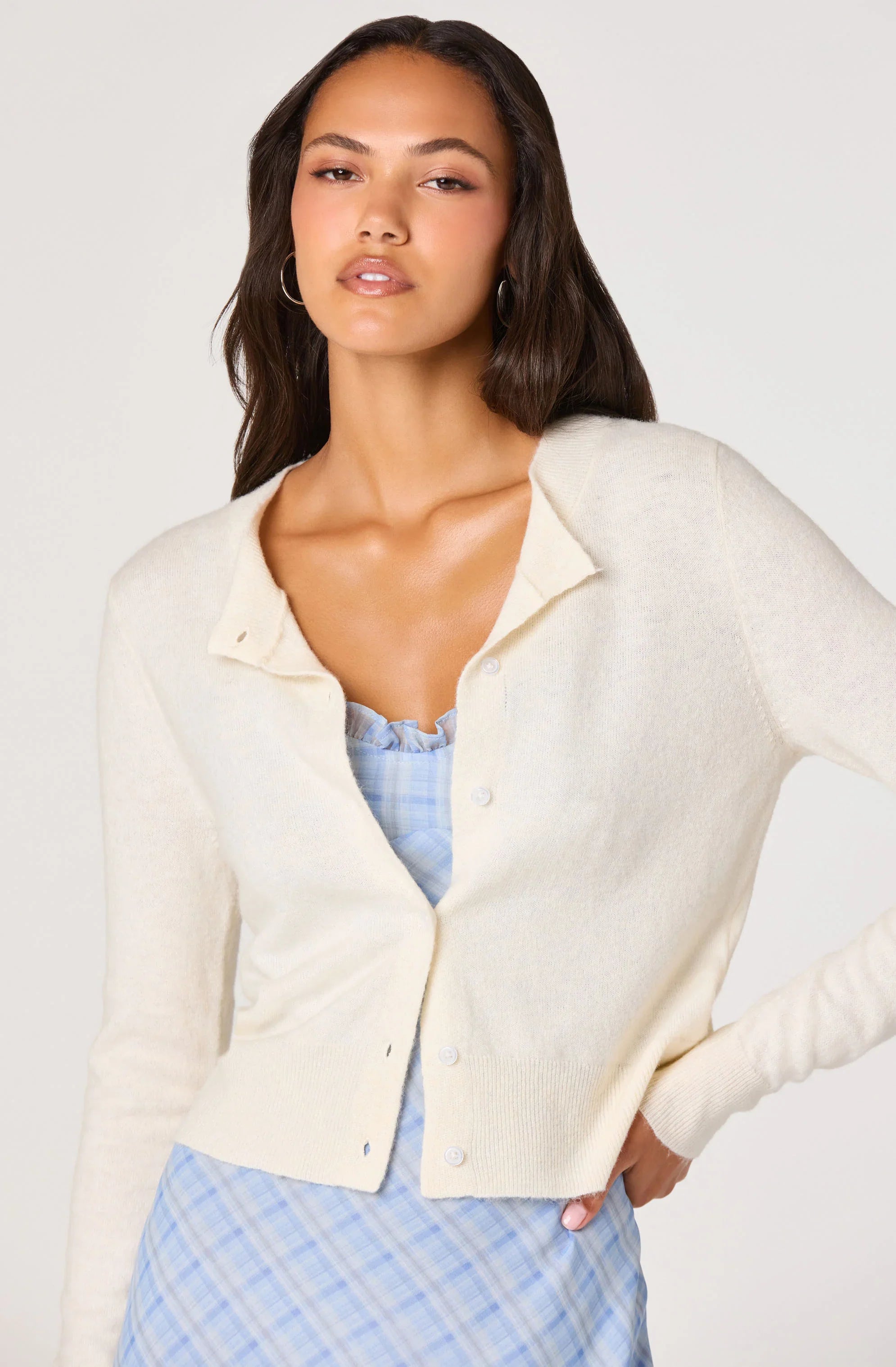 Inixyf Mary Classic Button Front Cardigan