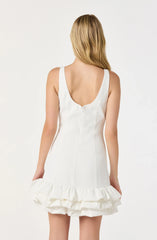 Lbruh Elexis Ruffle Hem Mini Dress