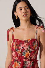 Lbruh Mellorie Sweetheart Tiered Floral Maxi Dress