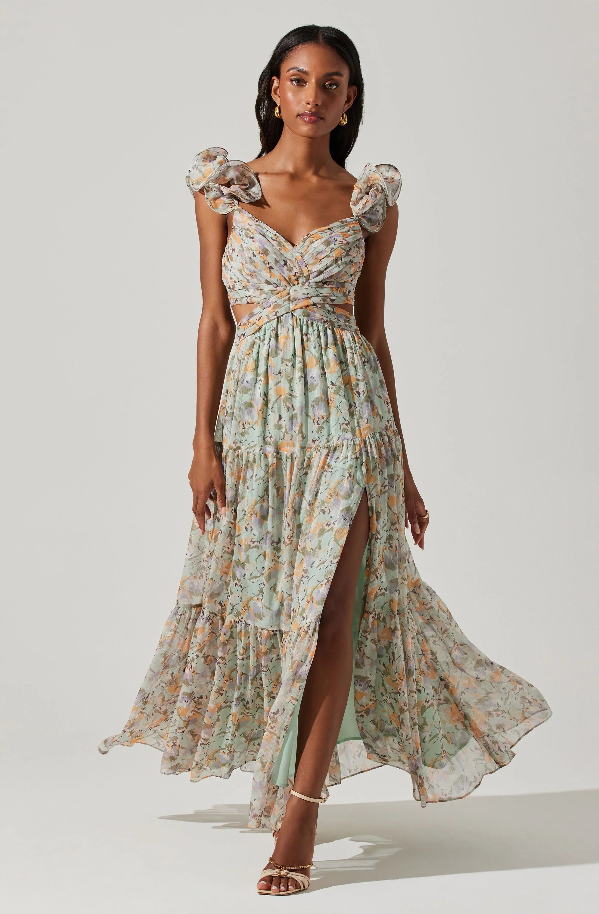 Lbruh Fritillaria Floral Maxi Dress