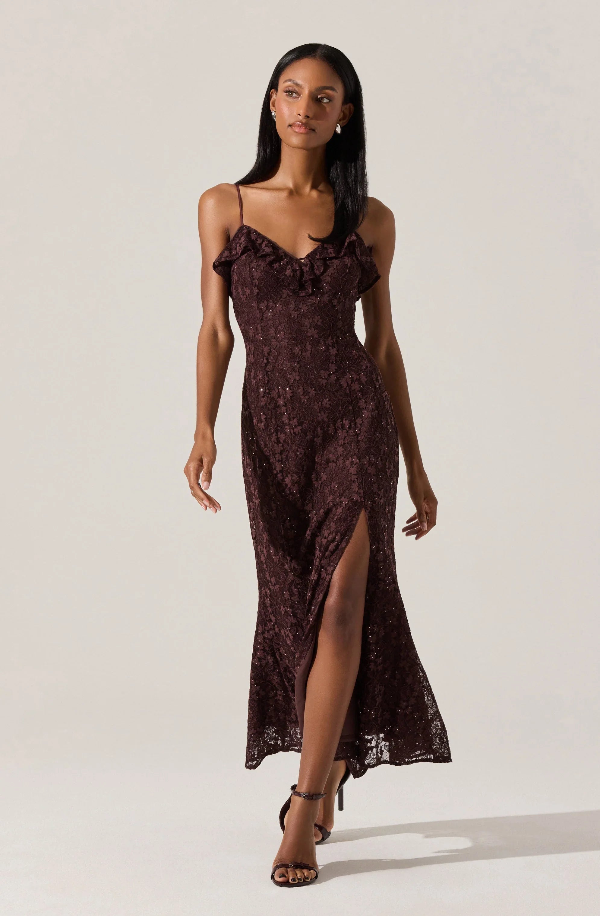 Lbruh Leonie Floral Lace Maxi Dress
