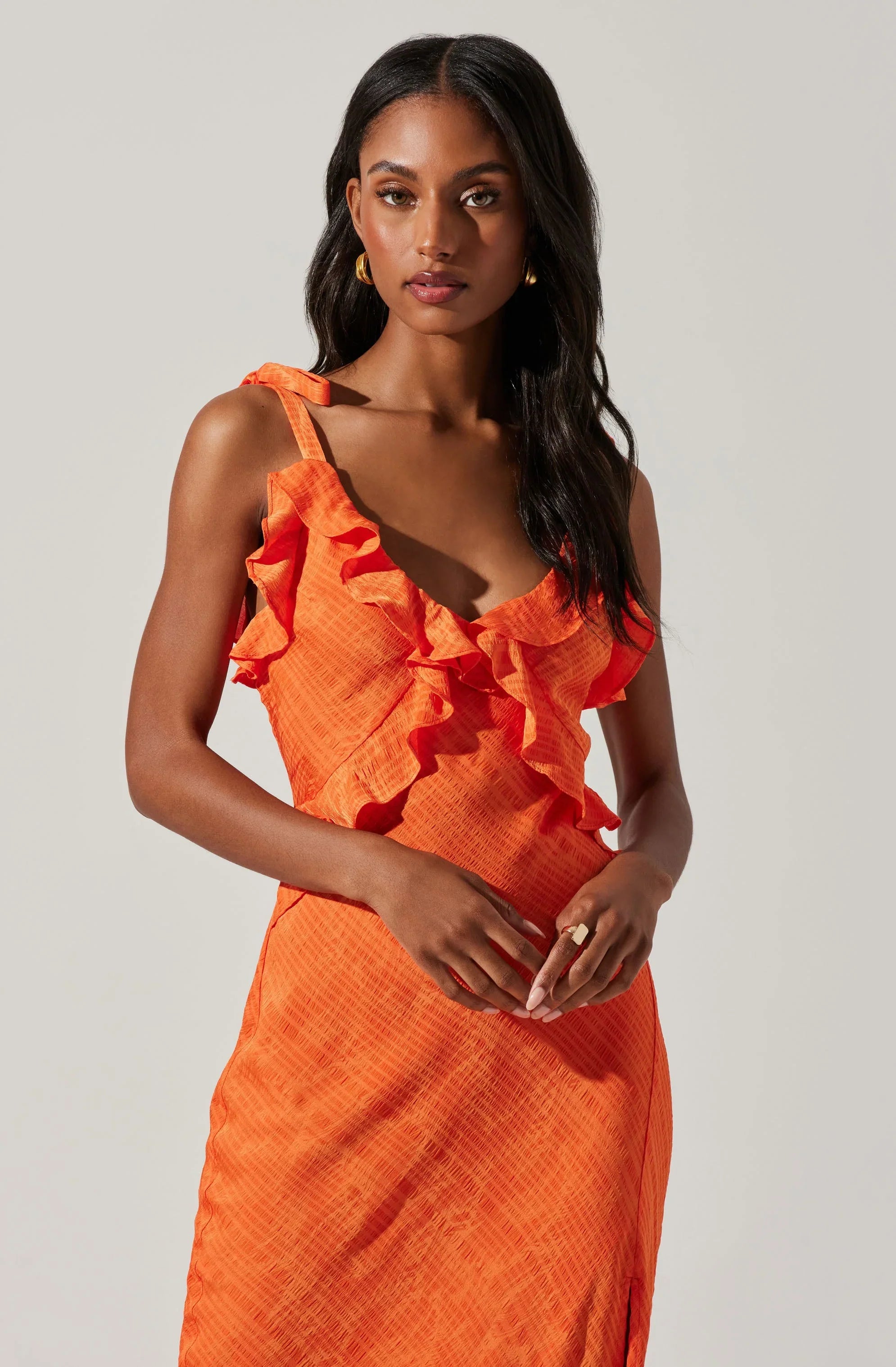 Lbruh Sorbae Ruffle Maxi Dress