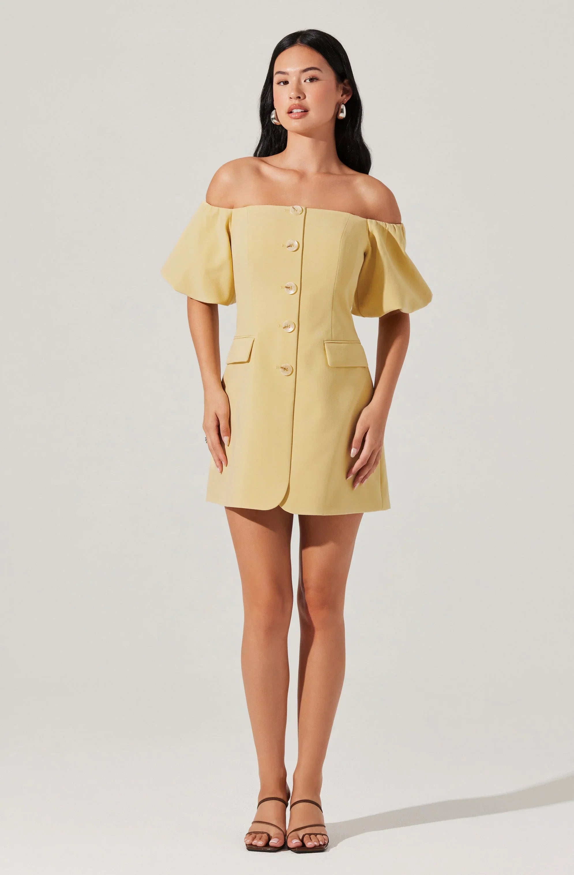 Lbruh Biviana Off Shoulder Mini Dress