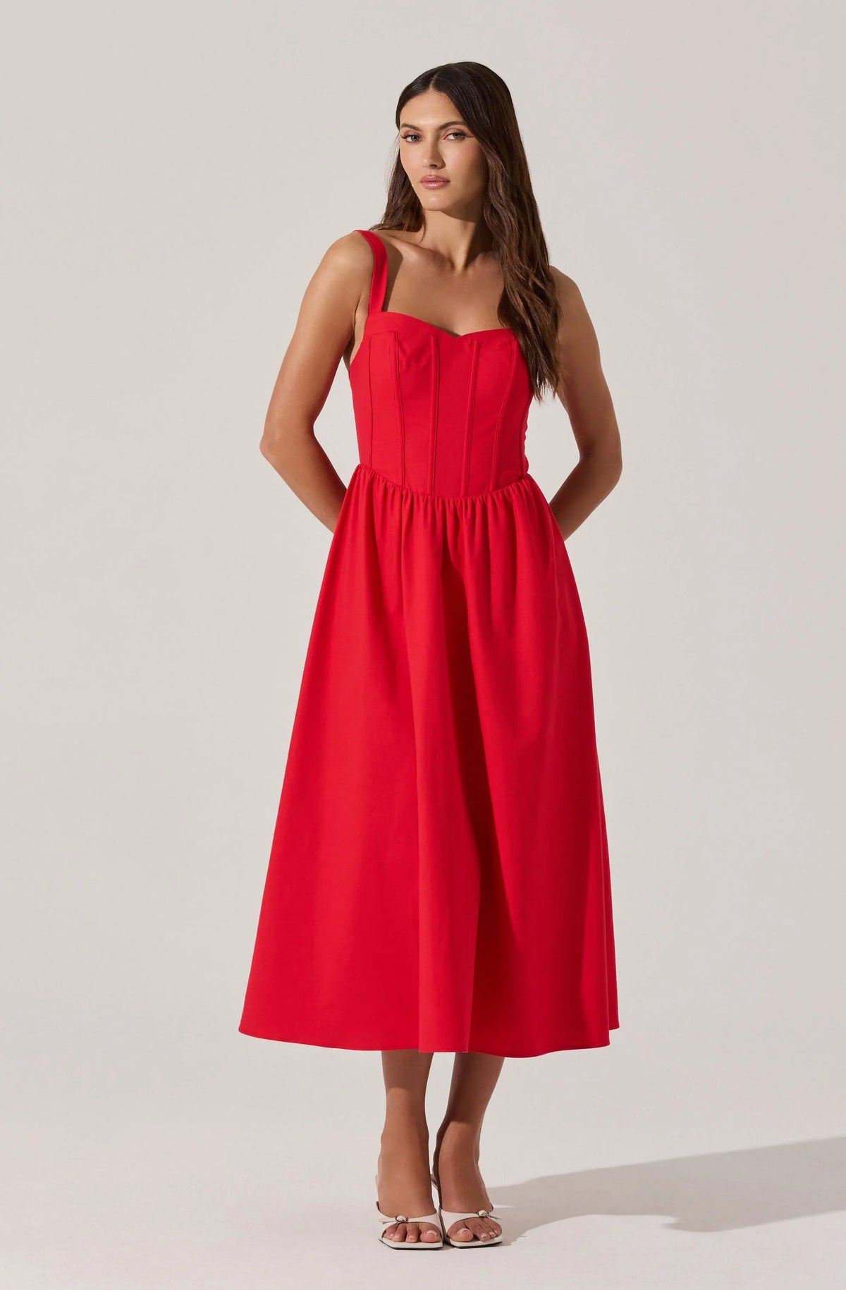 Lbruh Sweetheart Corset Linen Dress