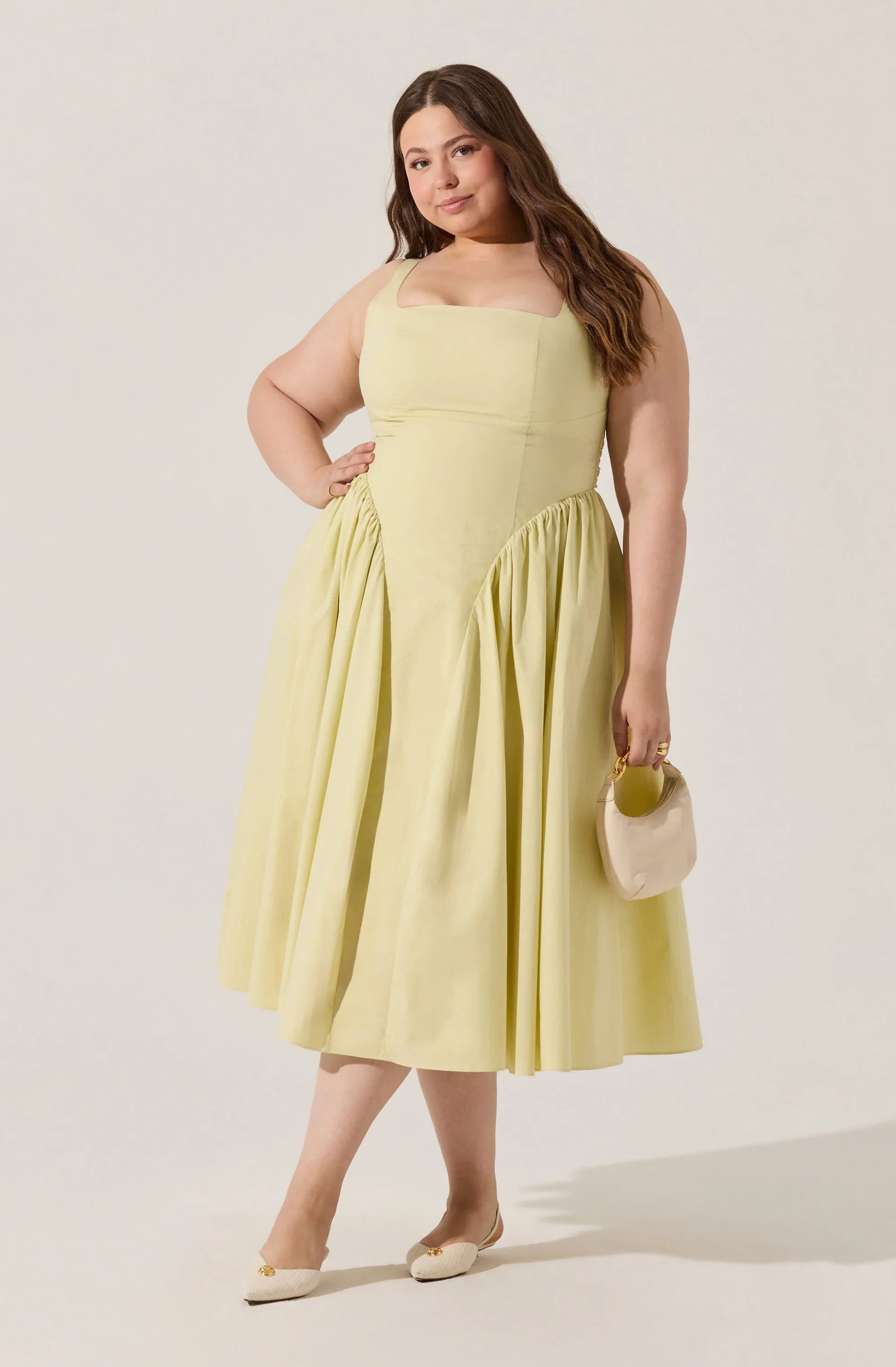 Lbruh Vinya Poplin Drop Waist Dress