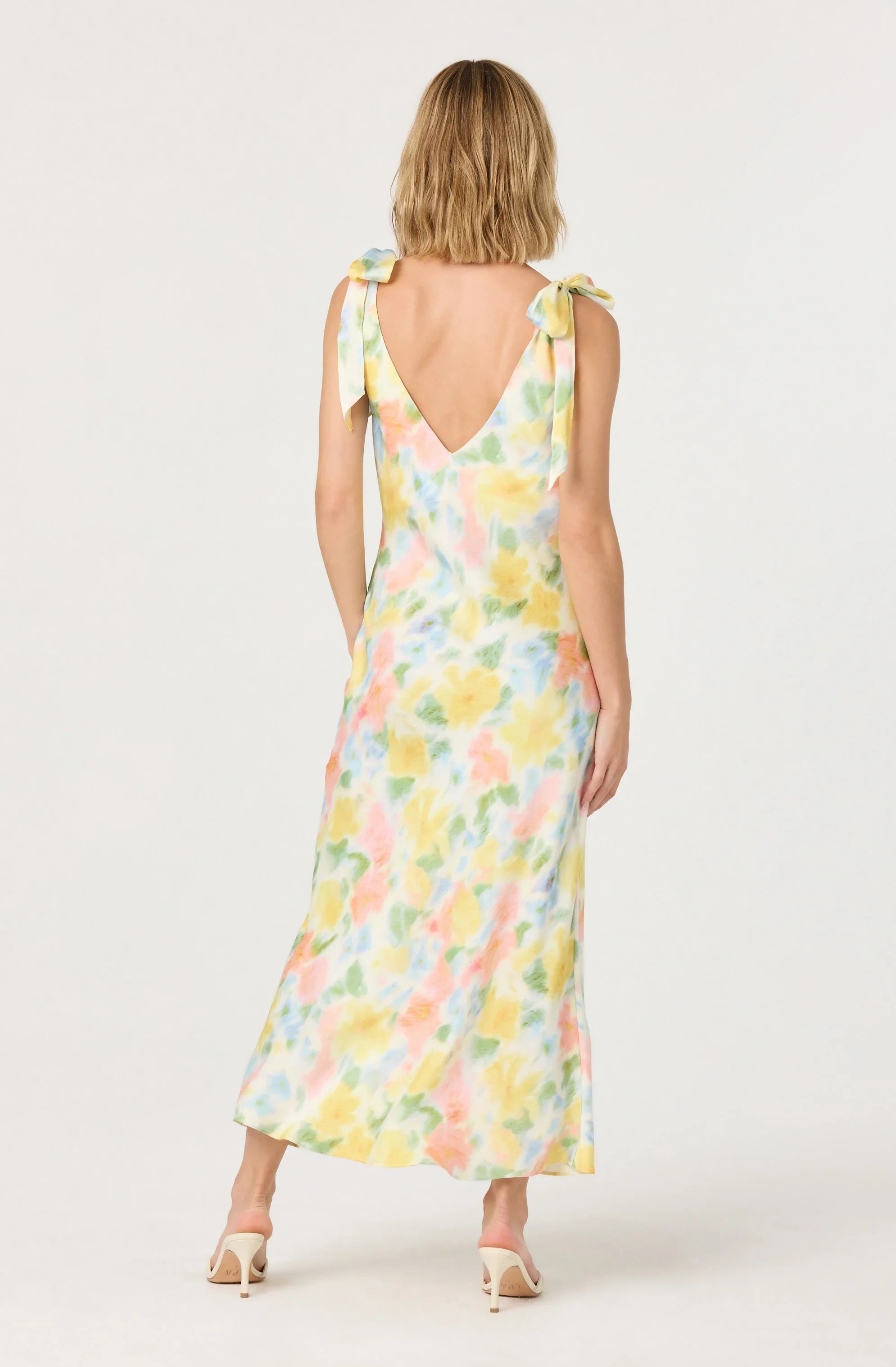 Lbruh Allexina Satin Cowl Neck Midi Dress