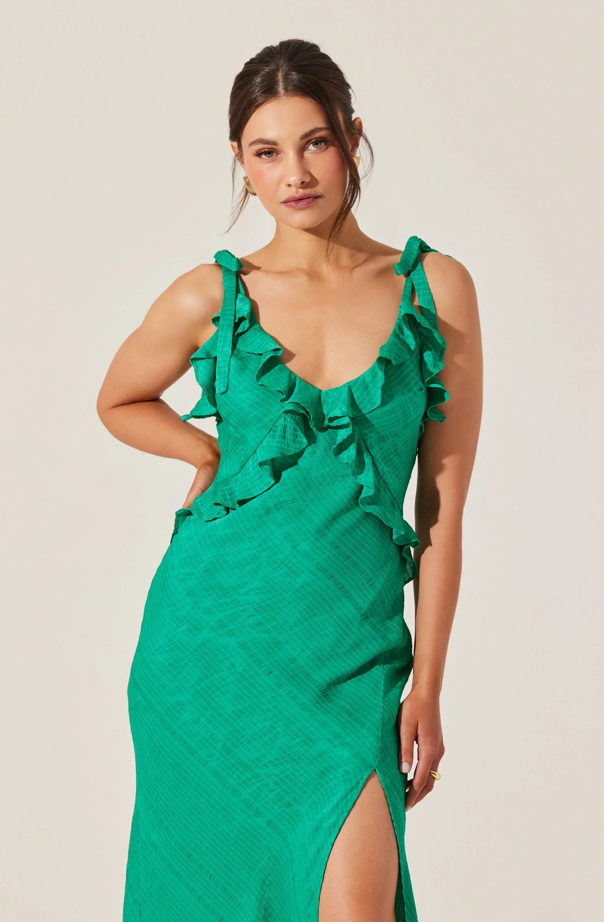 Lbruh Sorbae Ruffle Maxi Dress