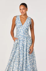 Inixyf Emmery Floral Wrap Midi Dress