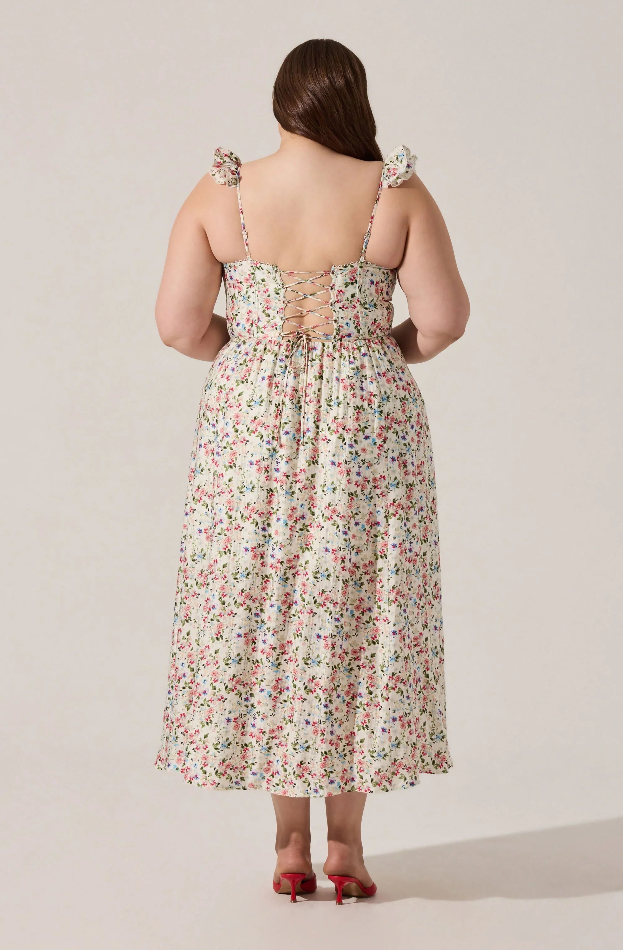 Inixyf Wedelia Floral Midi Dress