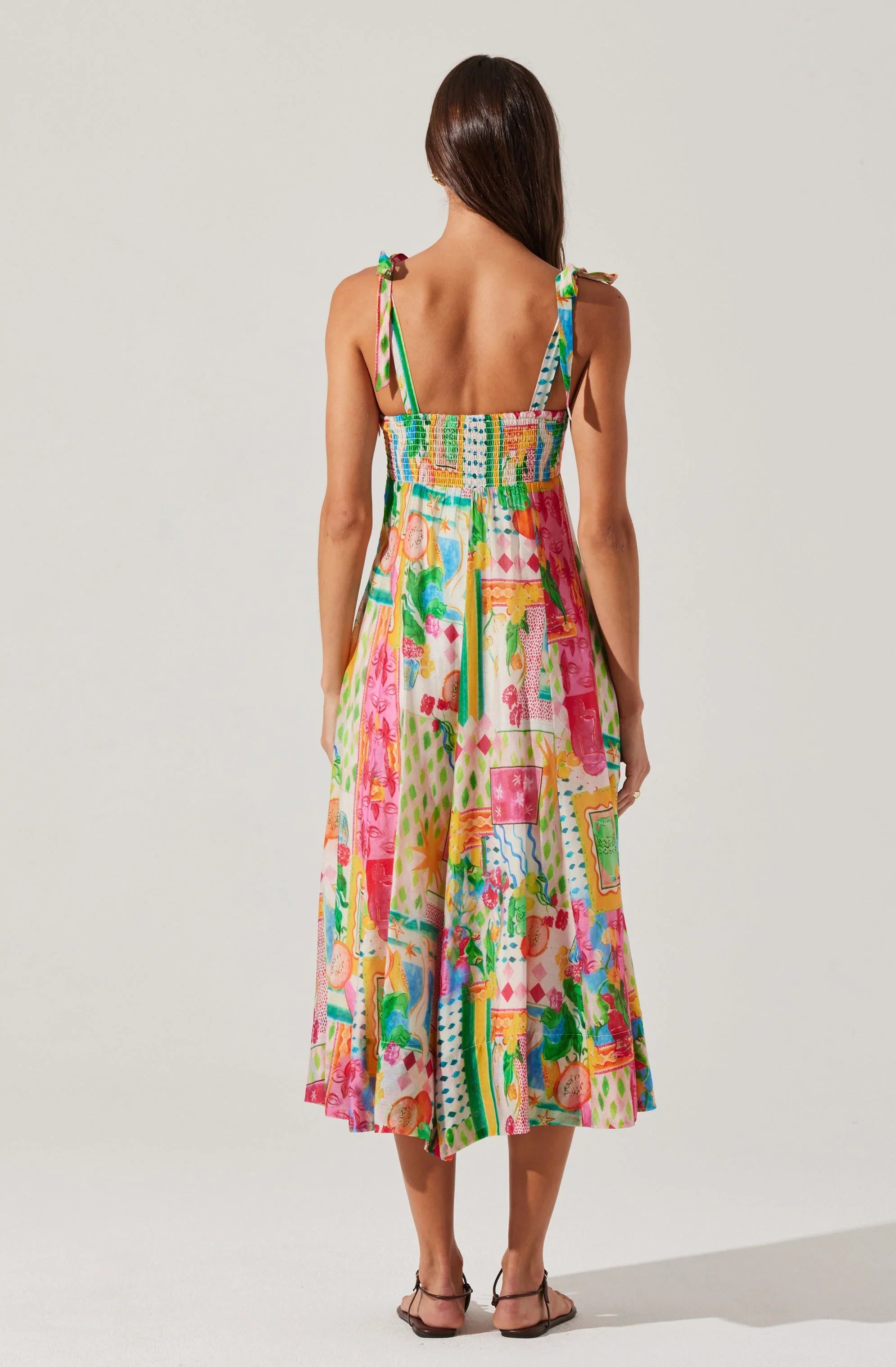 Lbruh Shiann Print Midi Dress