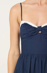 Lbruh Contrast Sweetheart Midi Dress
