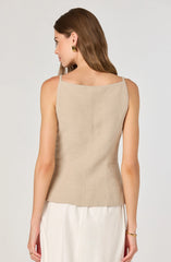 Lbruh Longline Vest Mixed Media Dress