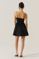 Lbruh Linelly Jacquard Bustier Skater Dress