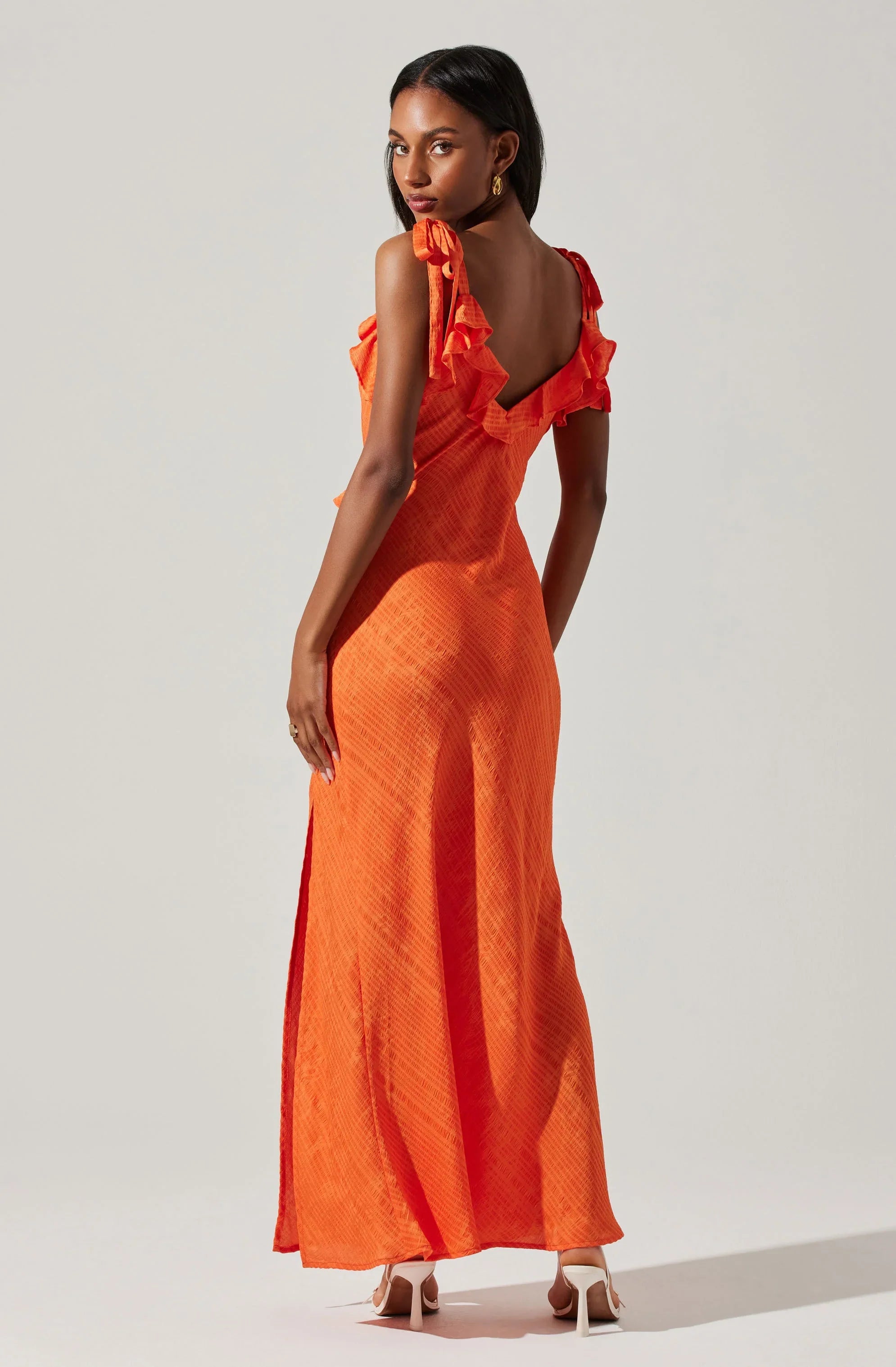 Lbruh Sorbae Ruffle Maxi Dress