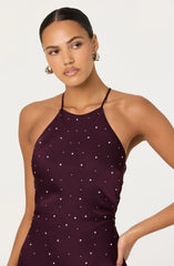 Lbruh Halley Rhinestone Embellished Maxi Dress