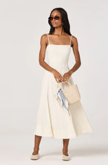 Inixyf Trisha Square Neck Midi Dress