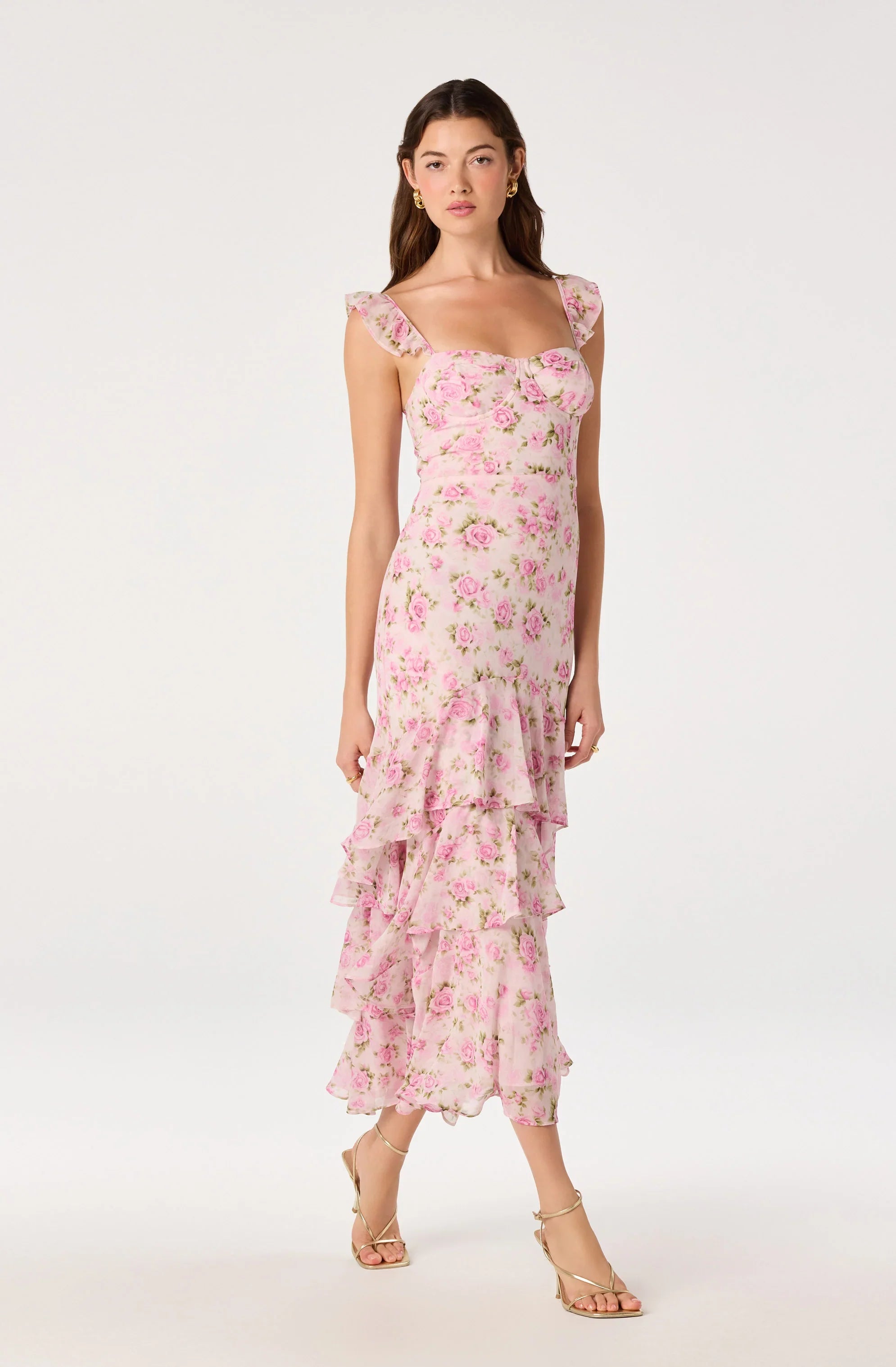 Inixyf Alcina Tiered Midi Dress