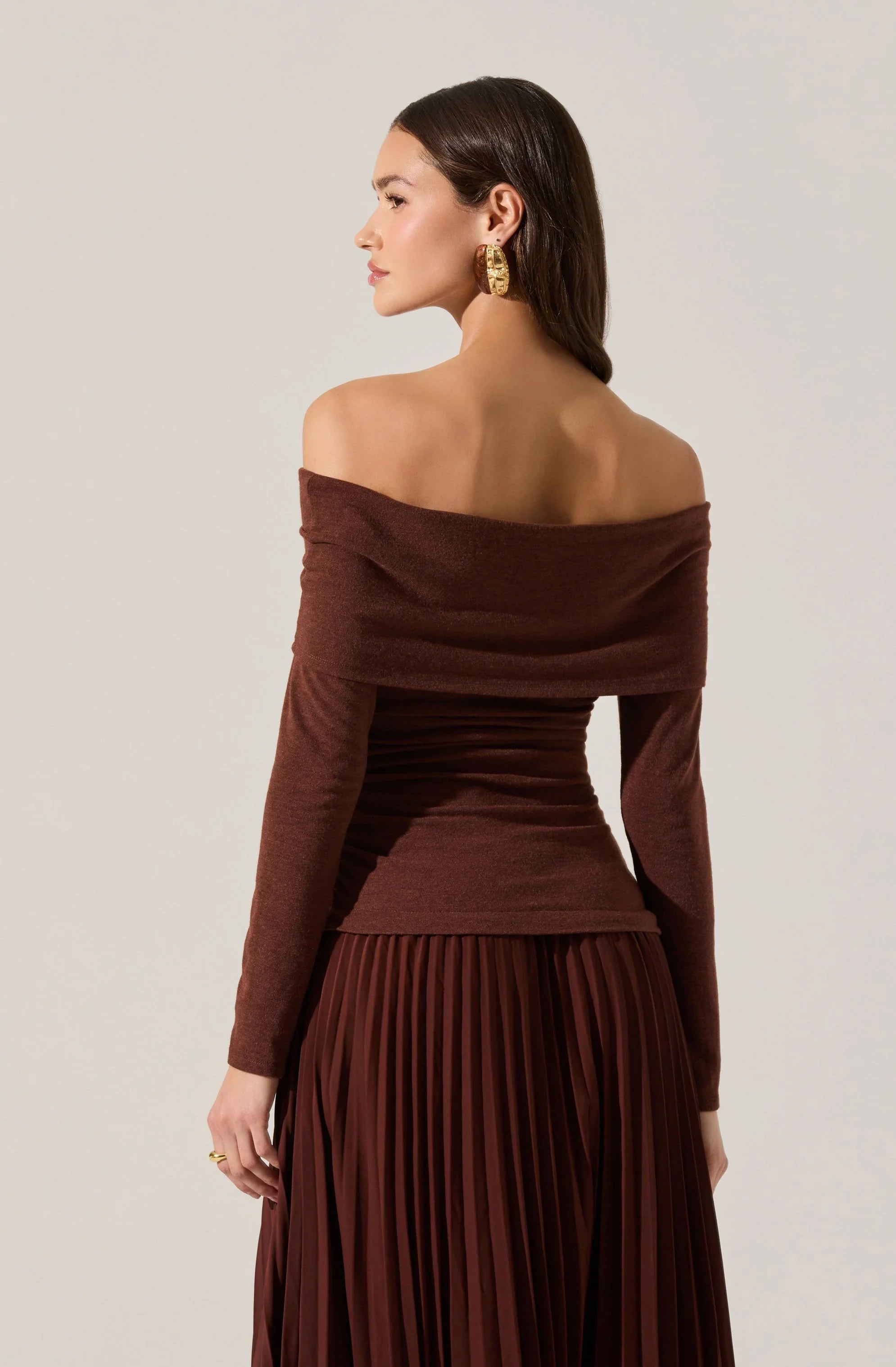 Lbruh Tanaia Pleated Mixed Media Maxi Dress