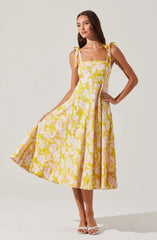 Lbruh Shiann Print Midi Dress