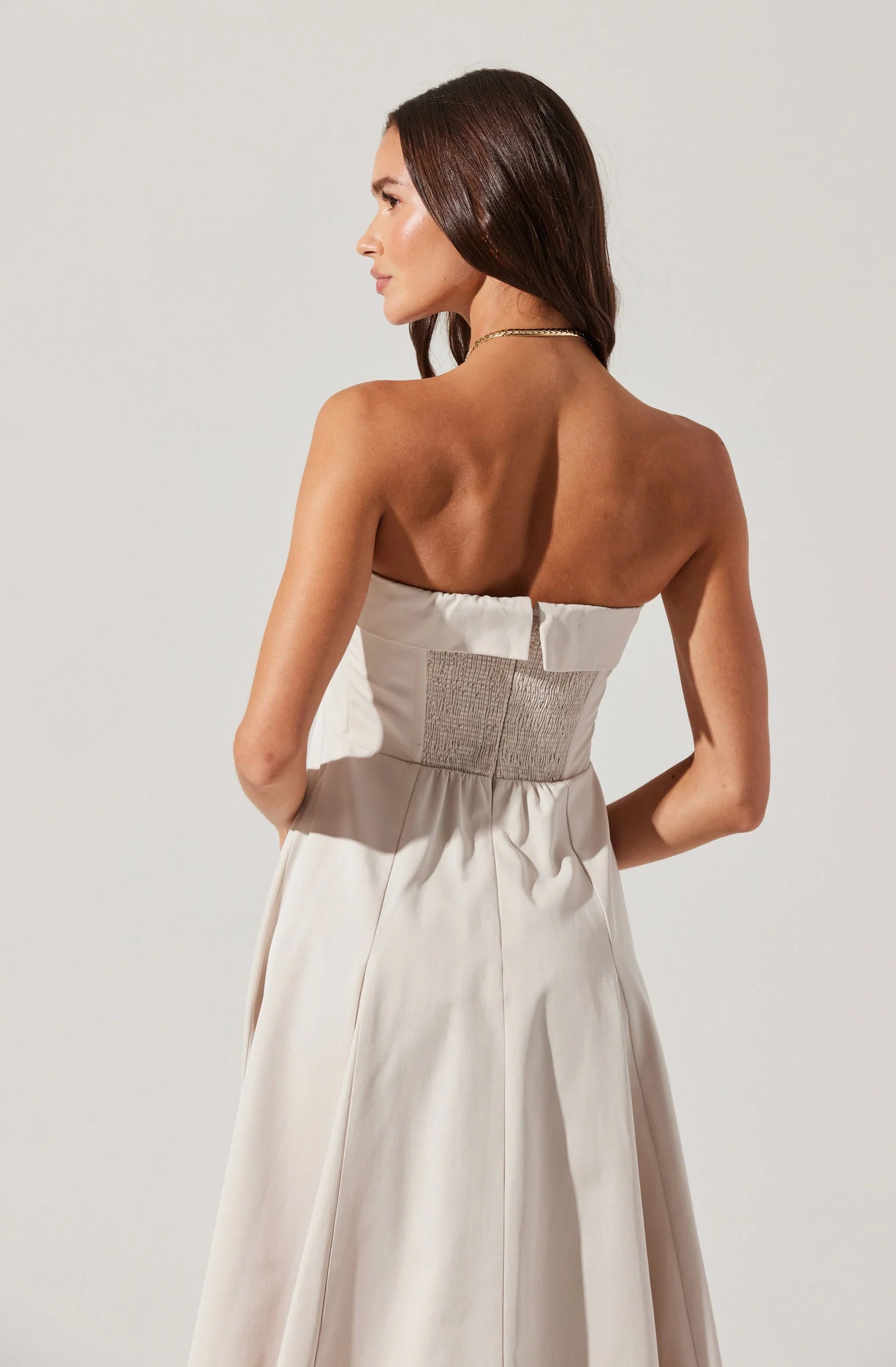Lbruh Ayeri Strapless Midi Dress
