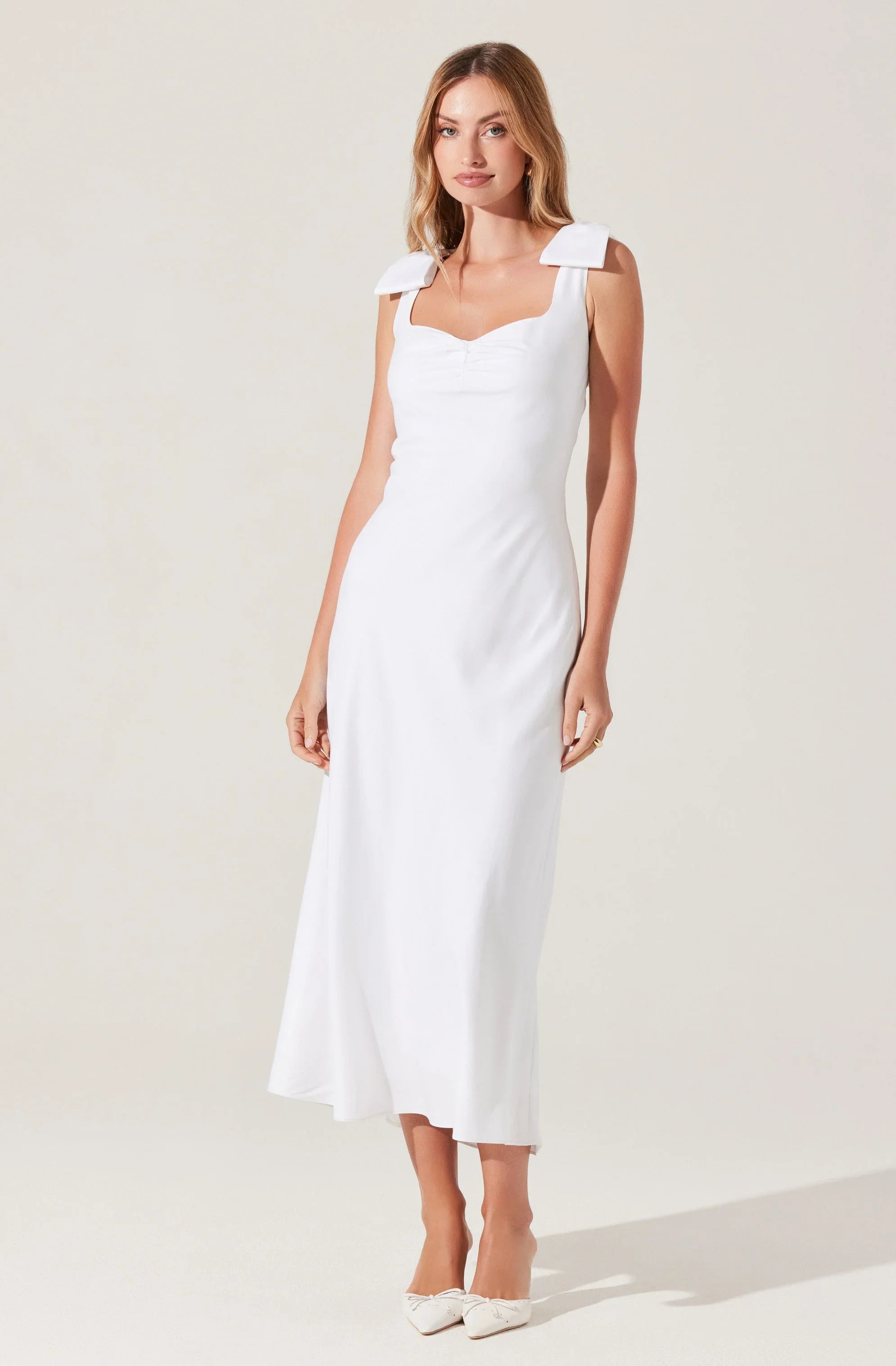Lbruh Kateleya Bow Detail Midi Dress