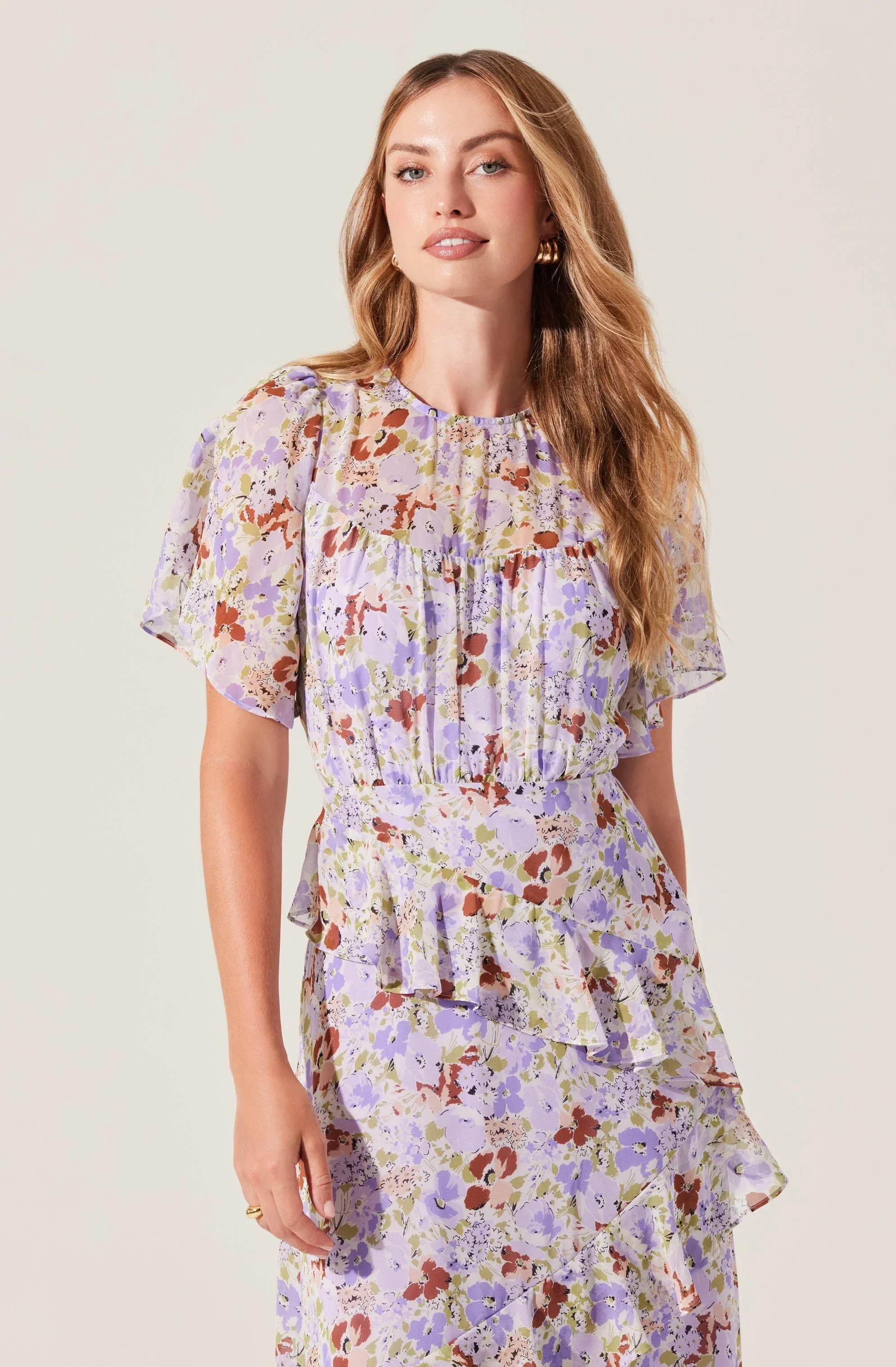 Lbruh Floramae Floral Ruffle Dress