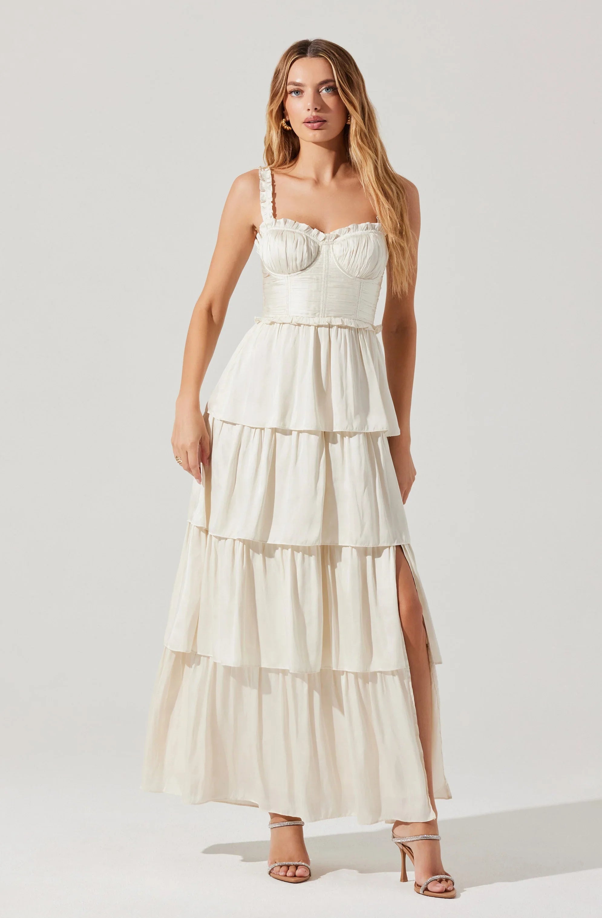 Lbruh Tempany Tiered Bustier Maxi Dress