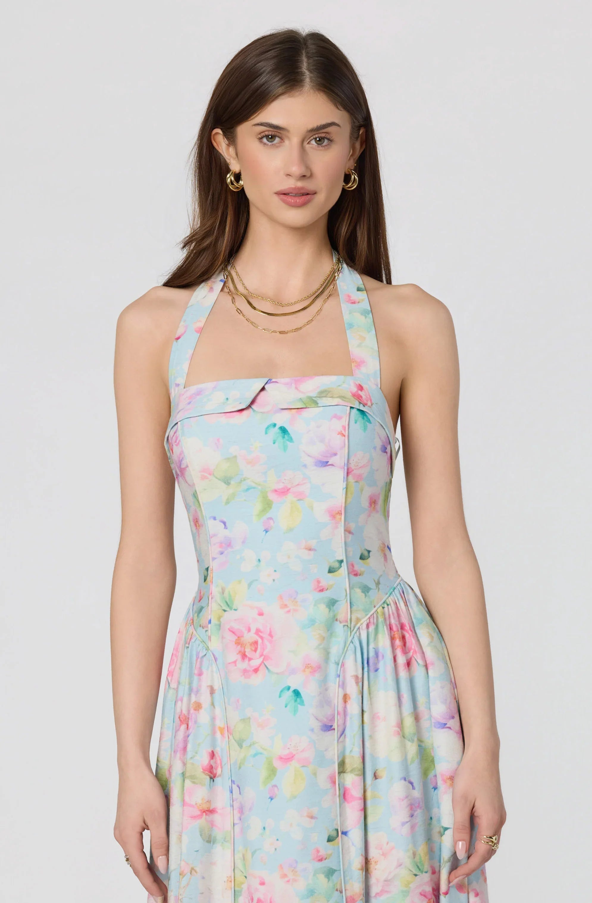 Inixyf Marianna Halter Midi Dress