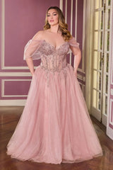 Jolia Gown - A-Line Corset Tulle Dress