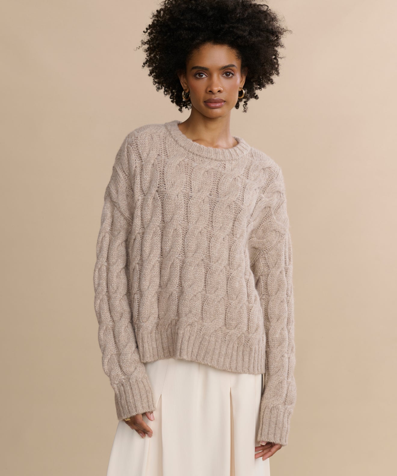 Cable Serena Crewneck
