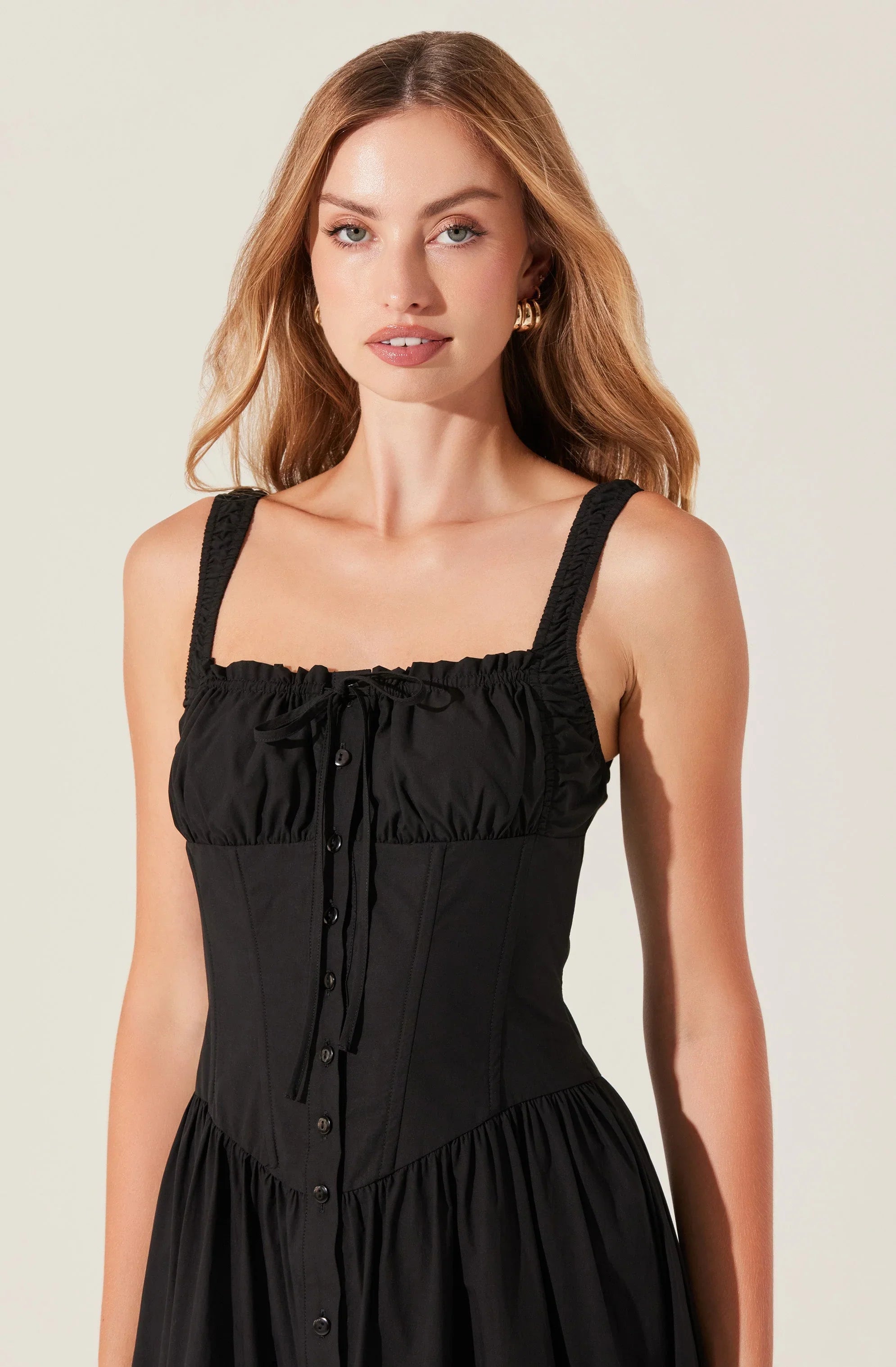 Lbruh Temperance Tiered Milkmaid Maxi Dress