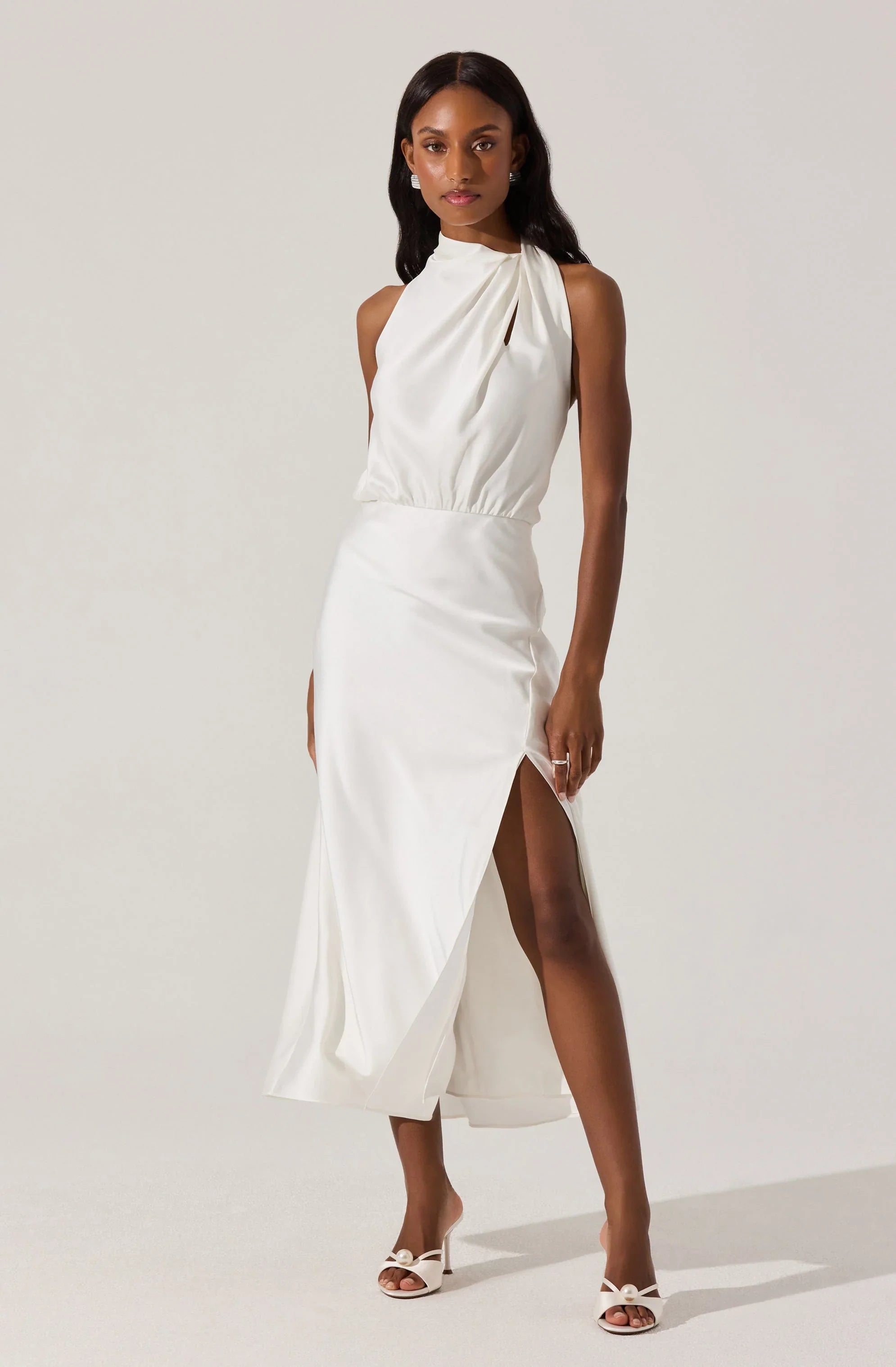 Lbruh Jelyn Satin Midi Dress