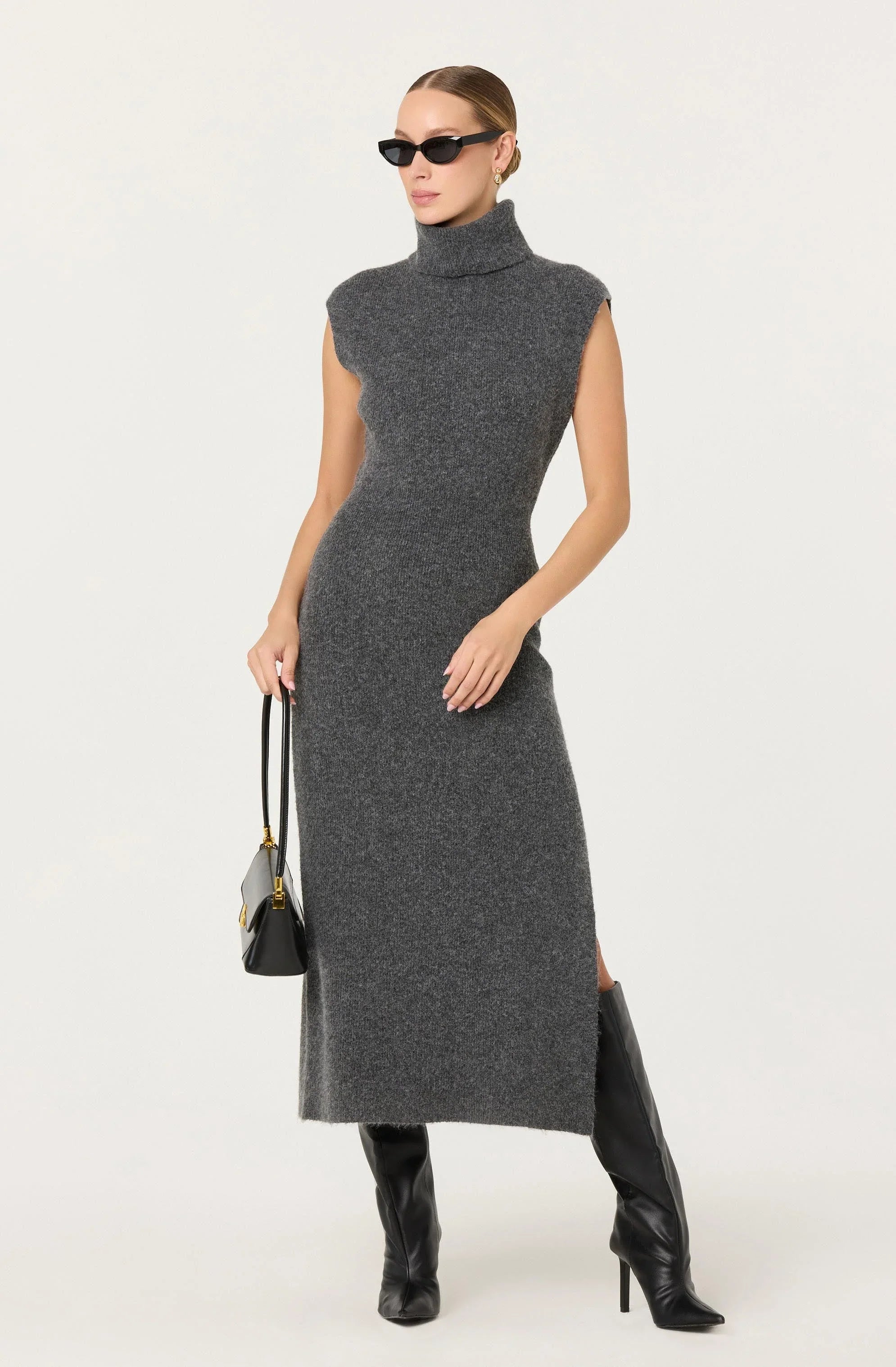 Lbruh Roxanna Turtleneck Sweater Maxi Dress