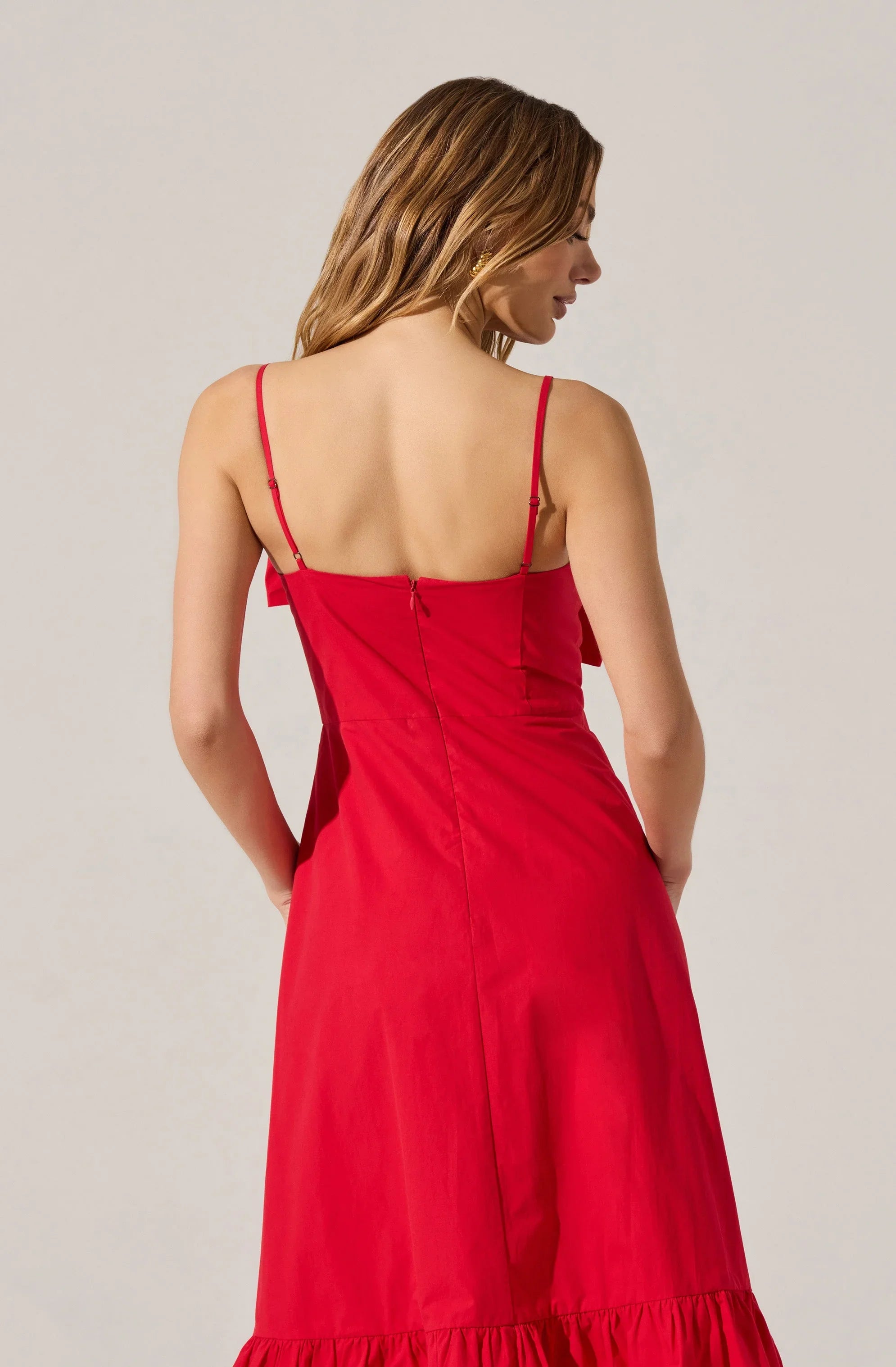 Lbruh Asymmetrical Bow Midi Dress