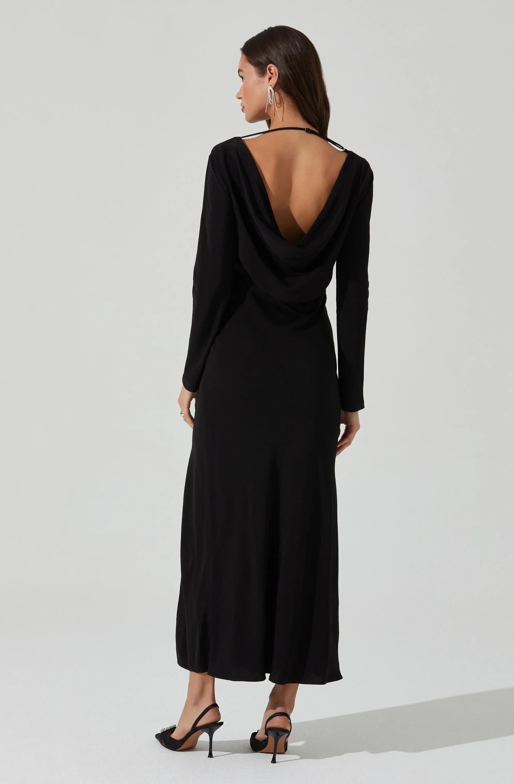 Lbruh Decima Cowl Neck Maxi Dress