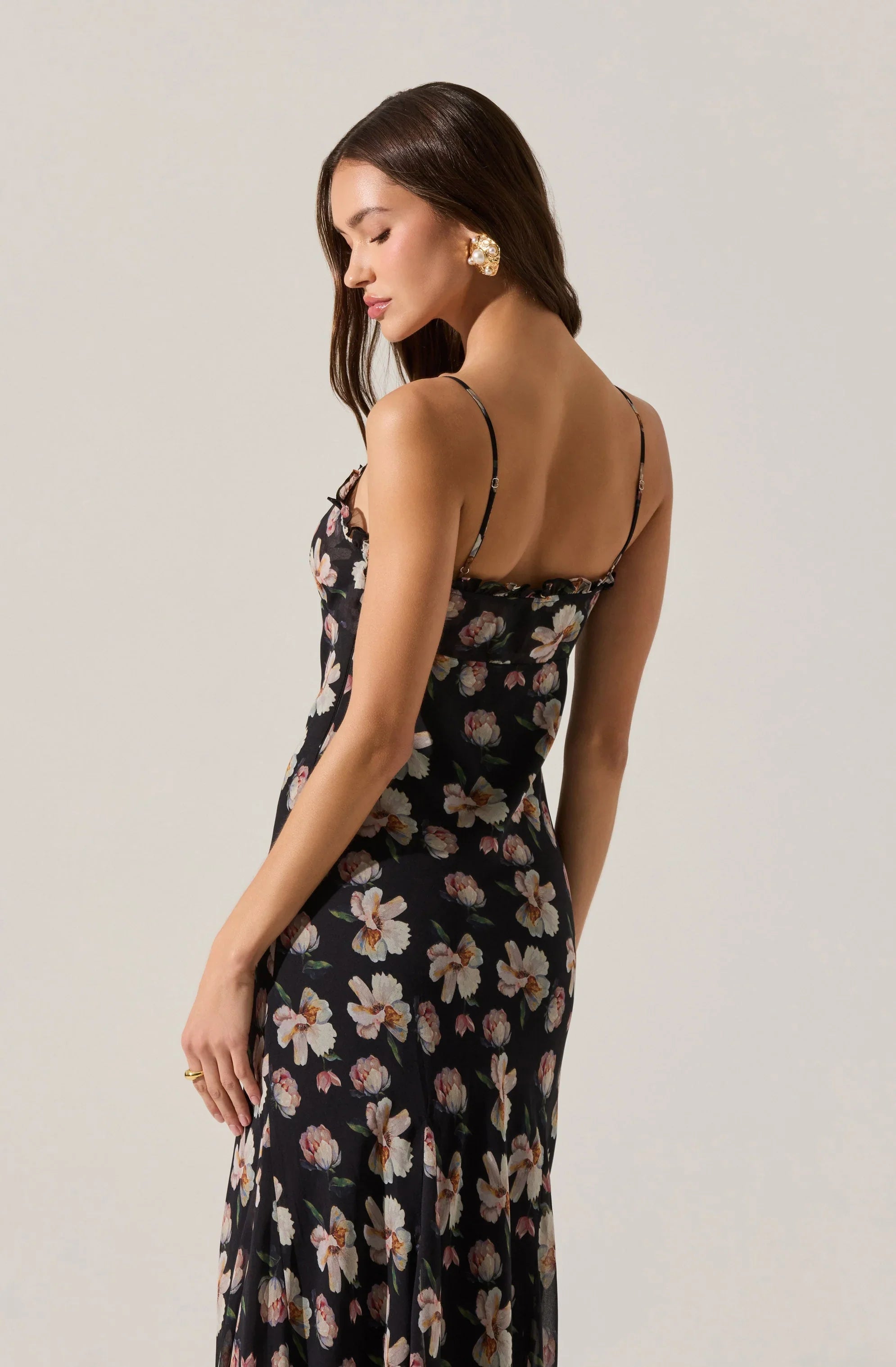 Lbruh Maeryn Sweetheart Ruffle Maxi Dress