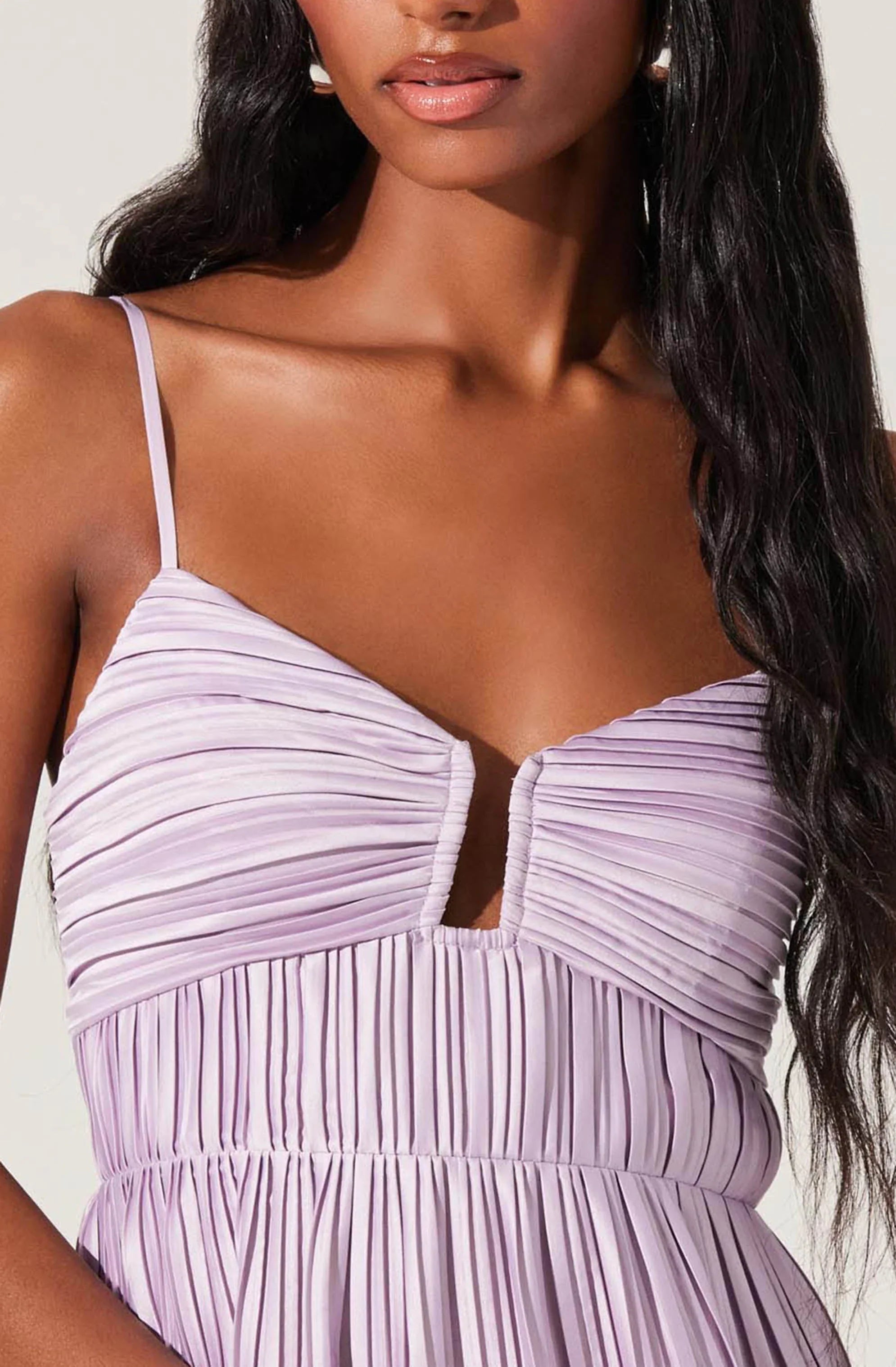 Inixyf Lupin Pleated Tiered Maxi Dress