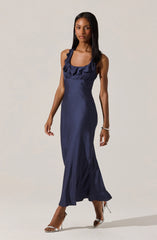 Lbruh Morrigan Ruffle Trim Halter Dress