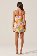 Lbruh Cerinthe Satin Floral Mini Dress
