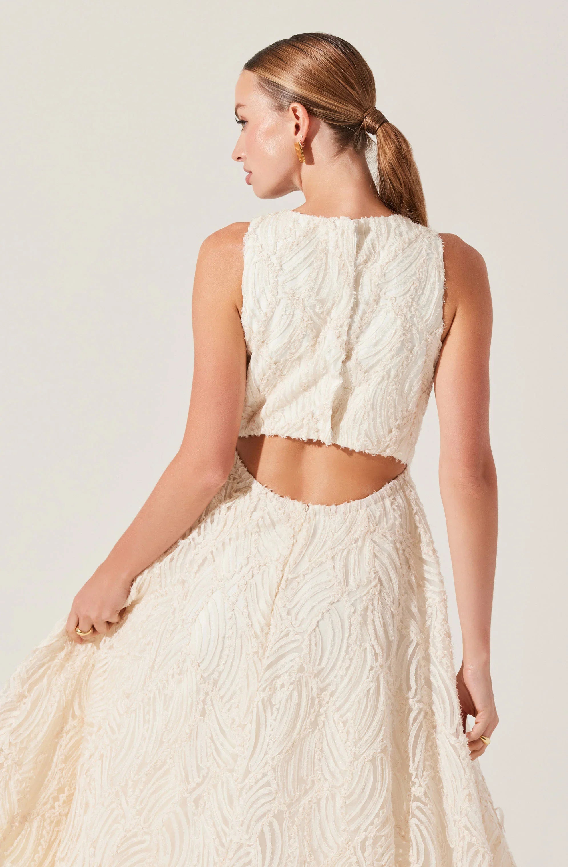 Lbruh Lillemor 3D Textured Midi Dress