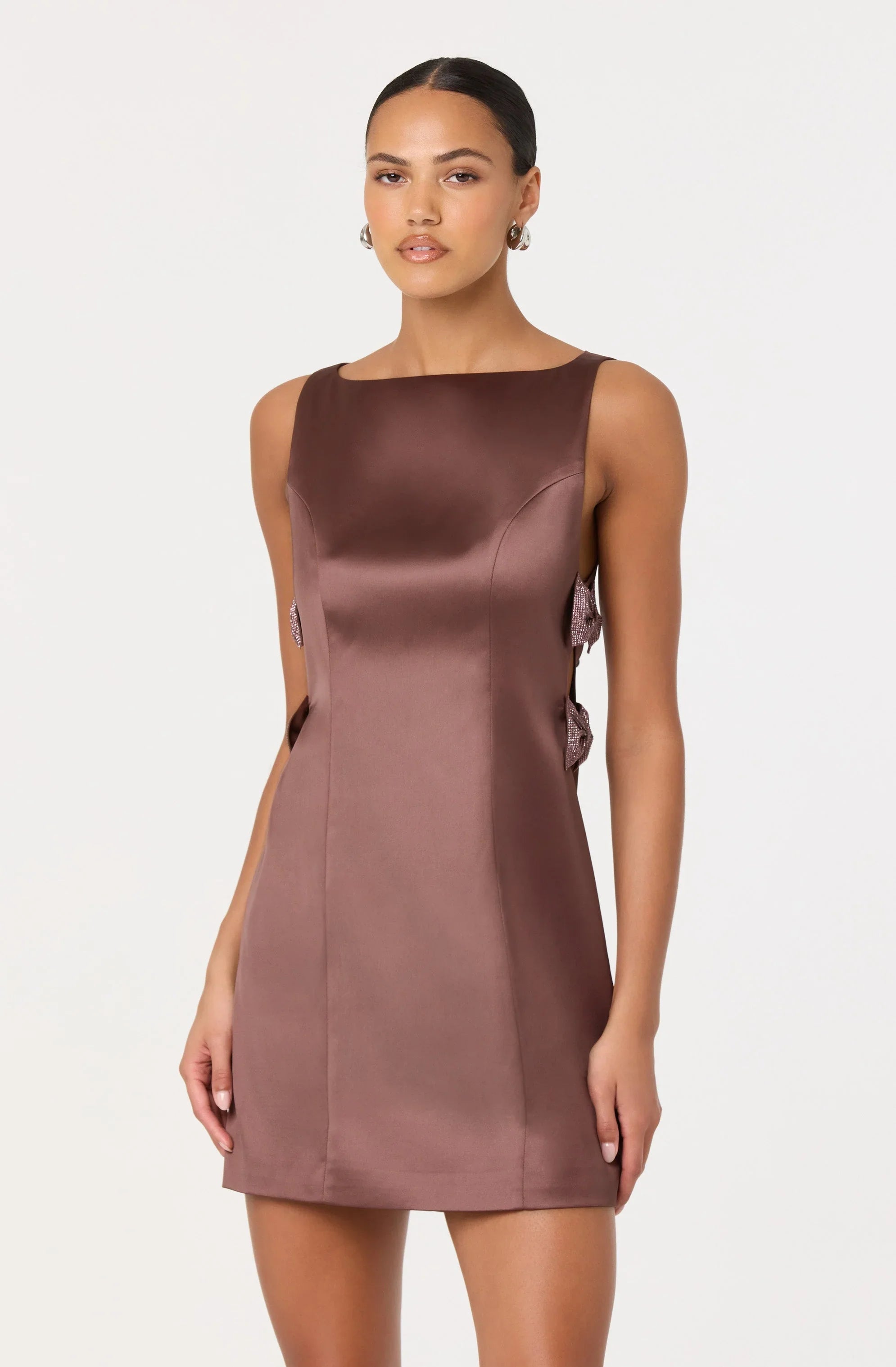 Lbruh Kinsey Satin Bow Mini Dress