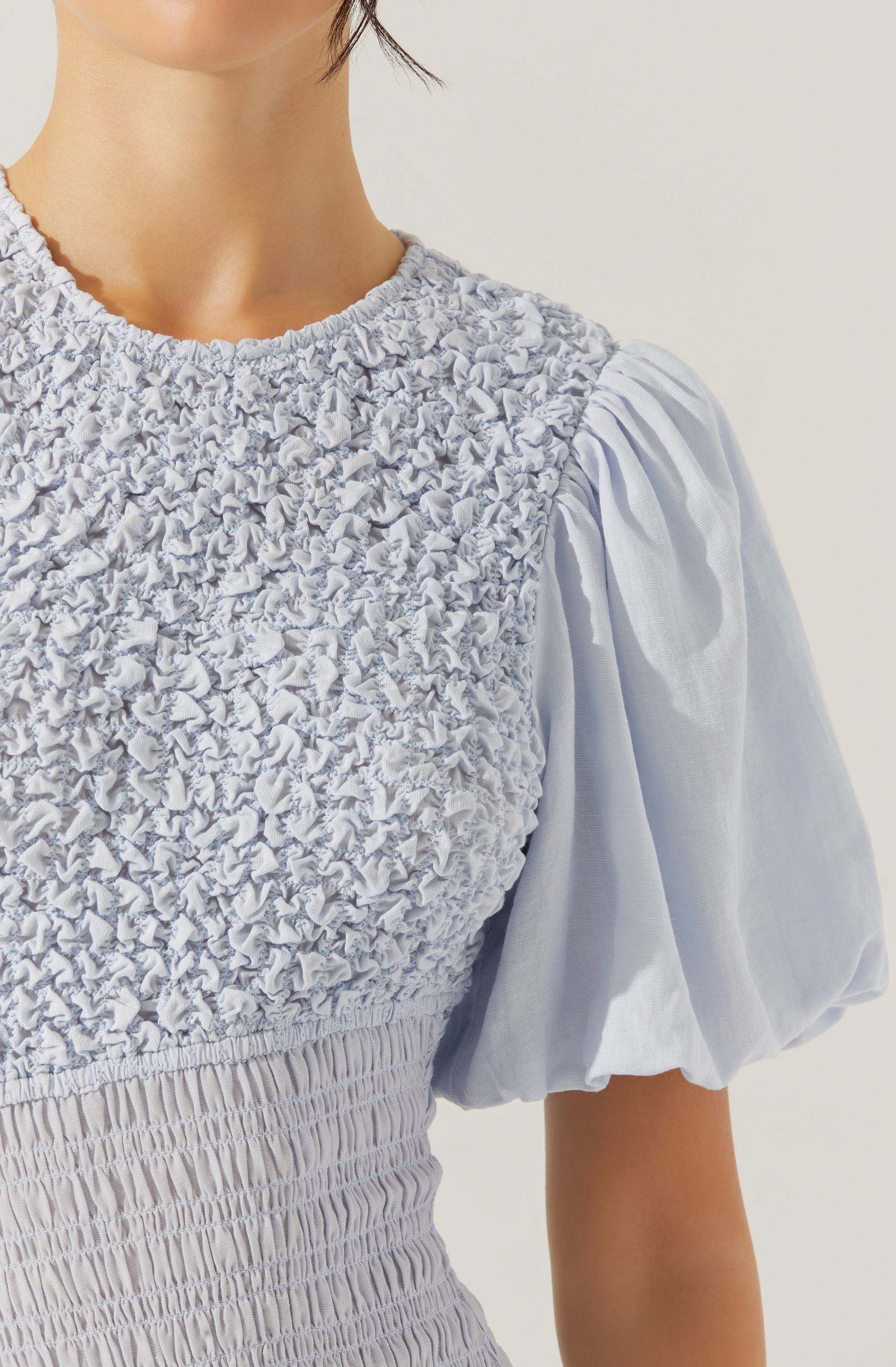 Lbruh Theoni Smocked Asymmetric Dress