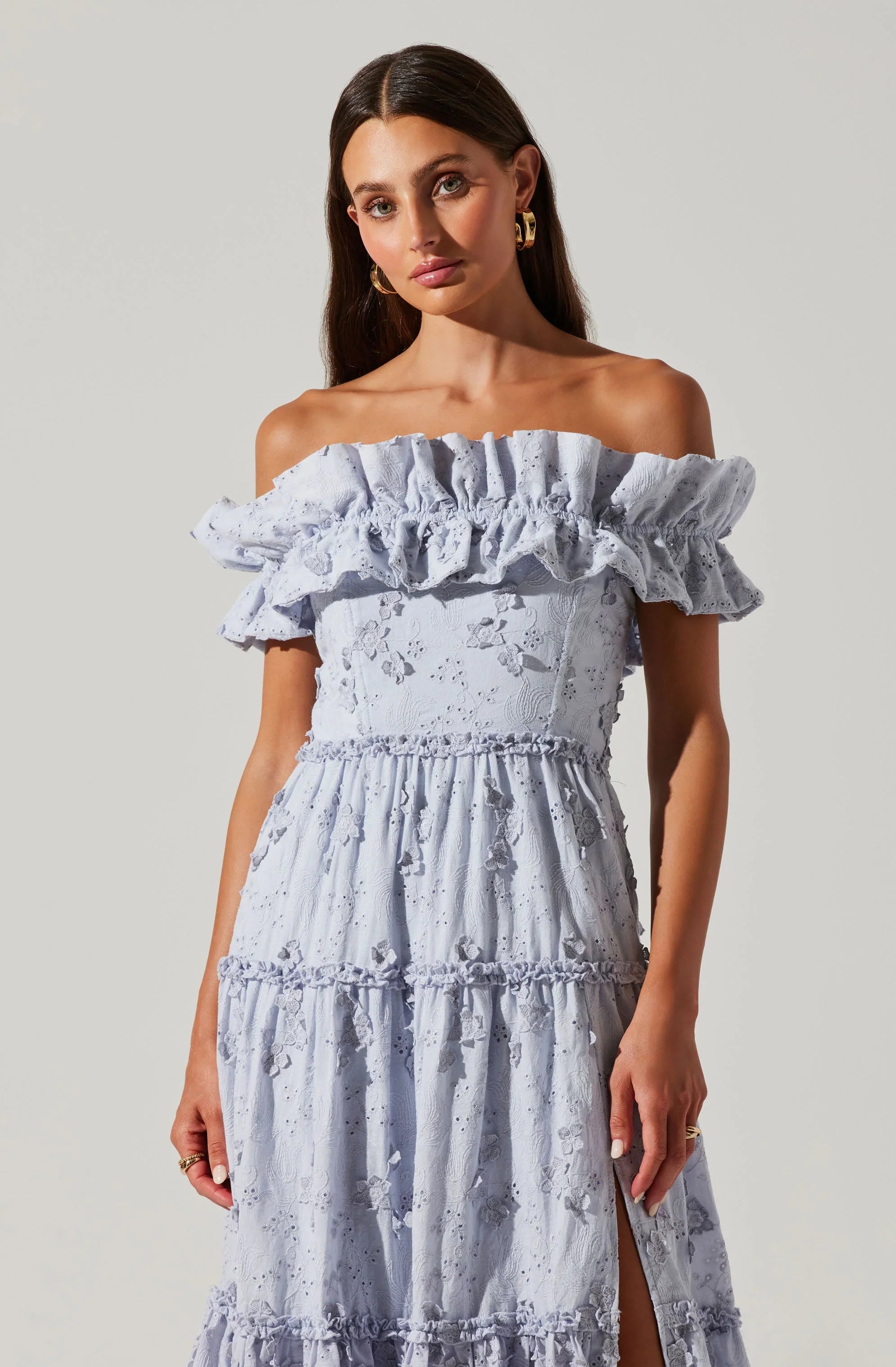 Inixyf Piccola Off Shoulder Maxi Dress