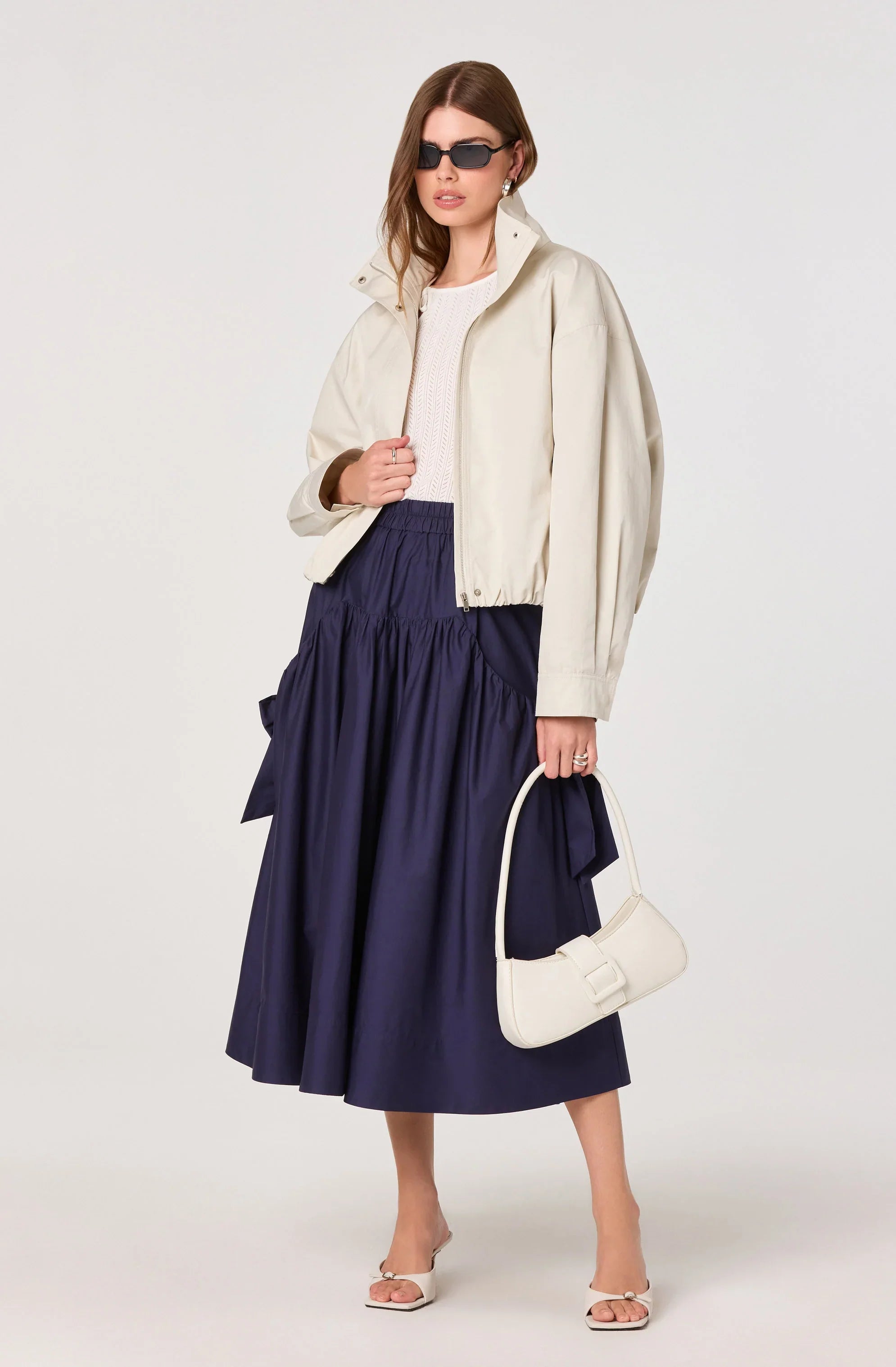 Inixyf Lylah Bow Midi Skirt