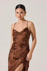 Lbruh Gaia Floral Burnout Midi Dress