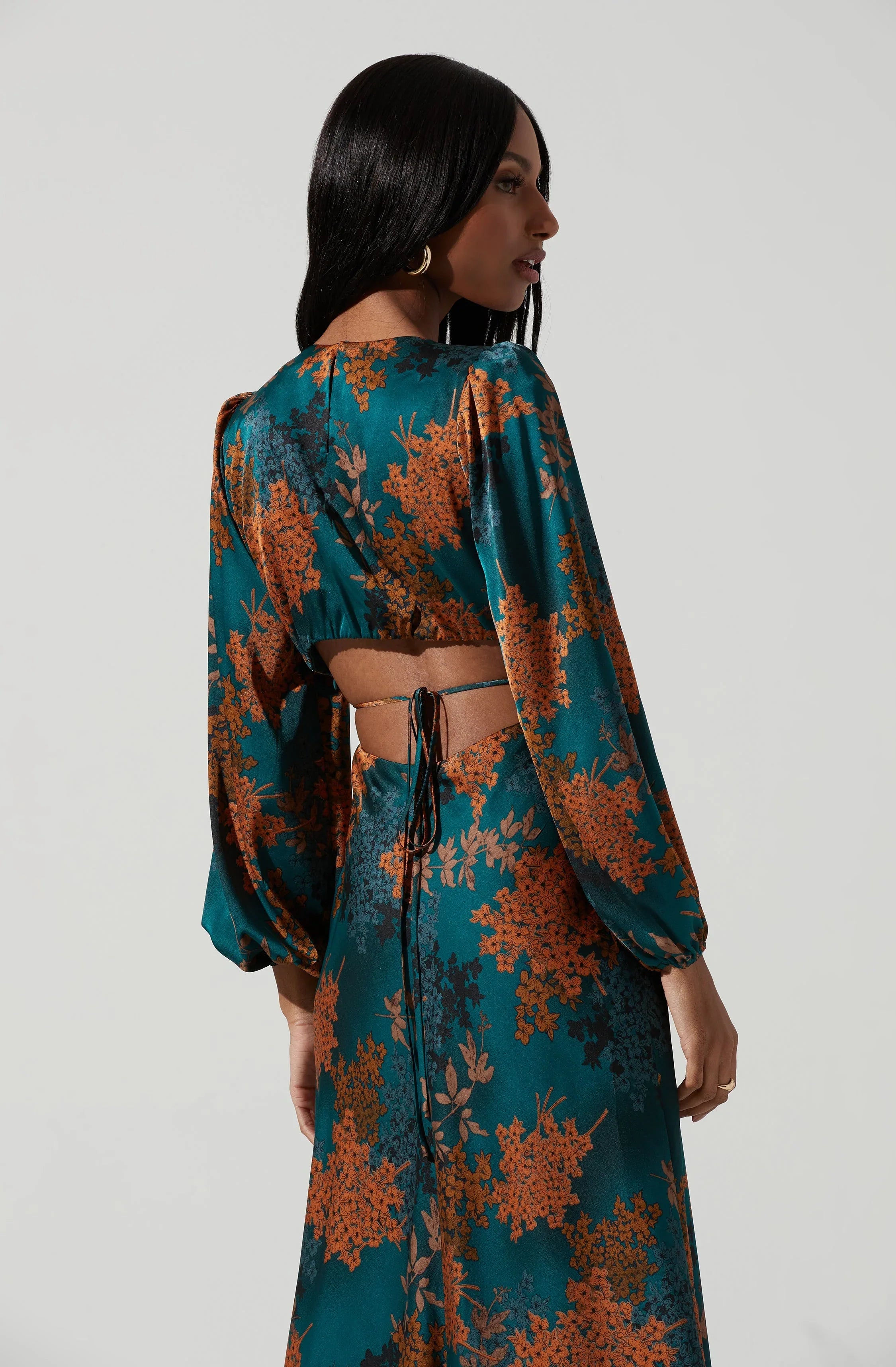 Lbruh Quinn Floral Cutout Maxi Dress