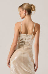 Lbruh Liese Sequin Bustier Midi Dress