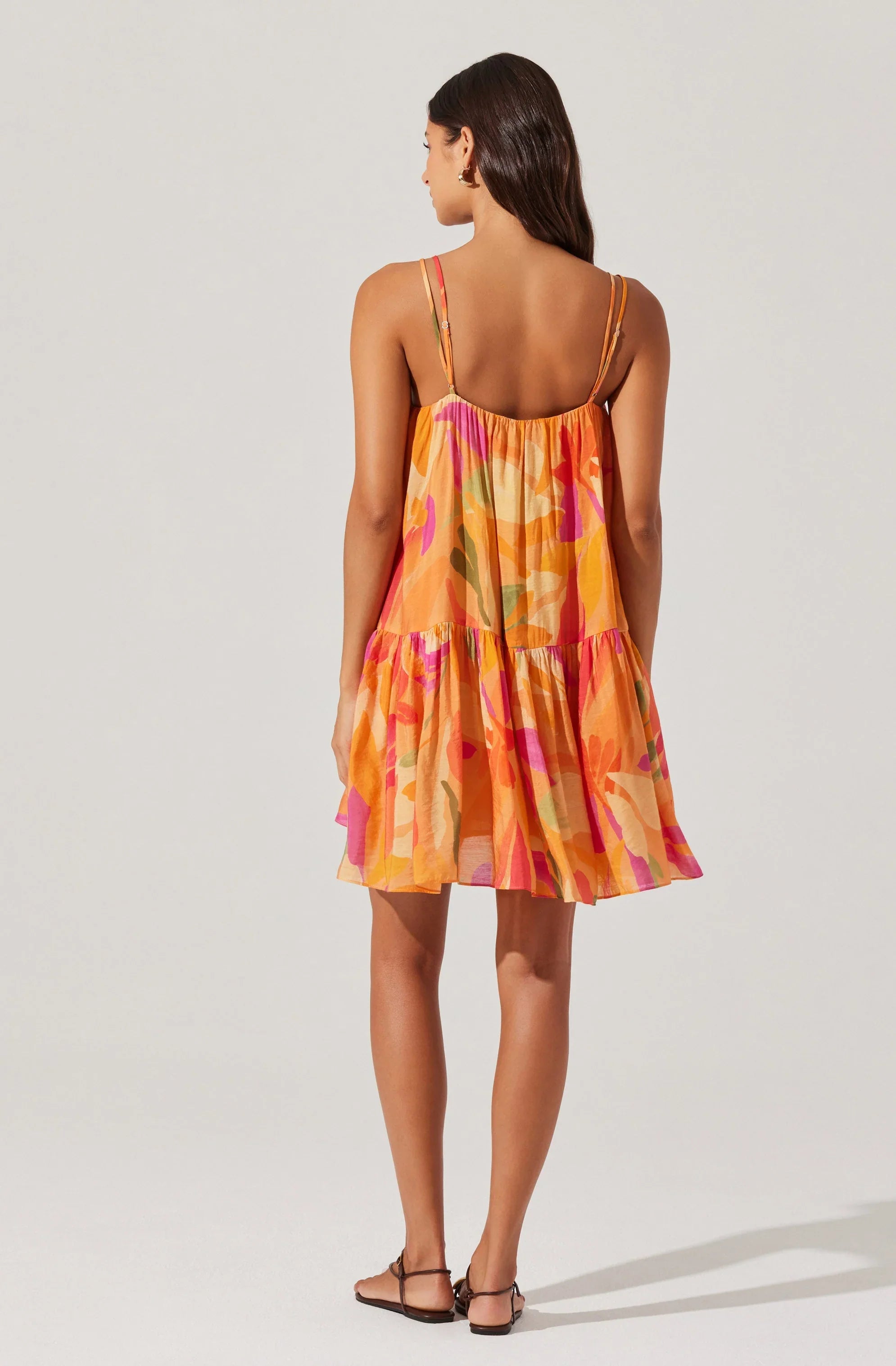 Lbruh Keala Floral Mini Tent Dress
