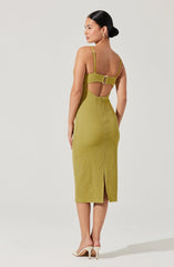 Lbruh Jaida Bustier Bodycon Midi Dress